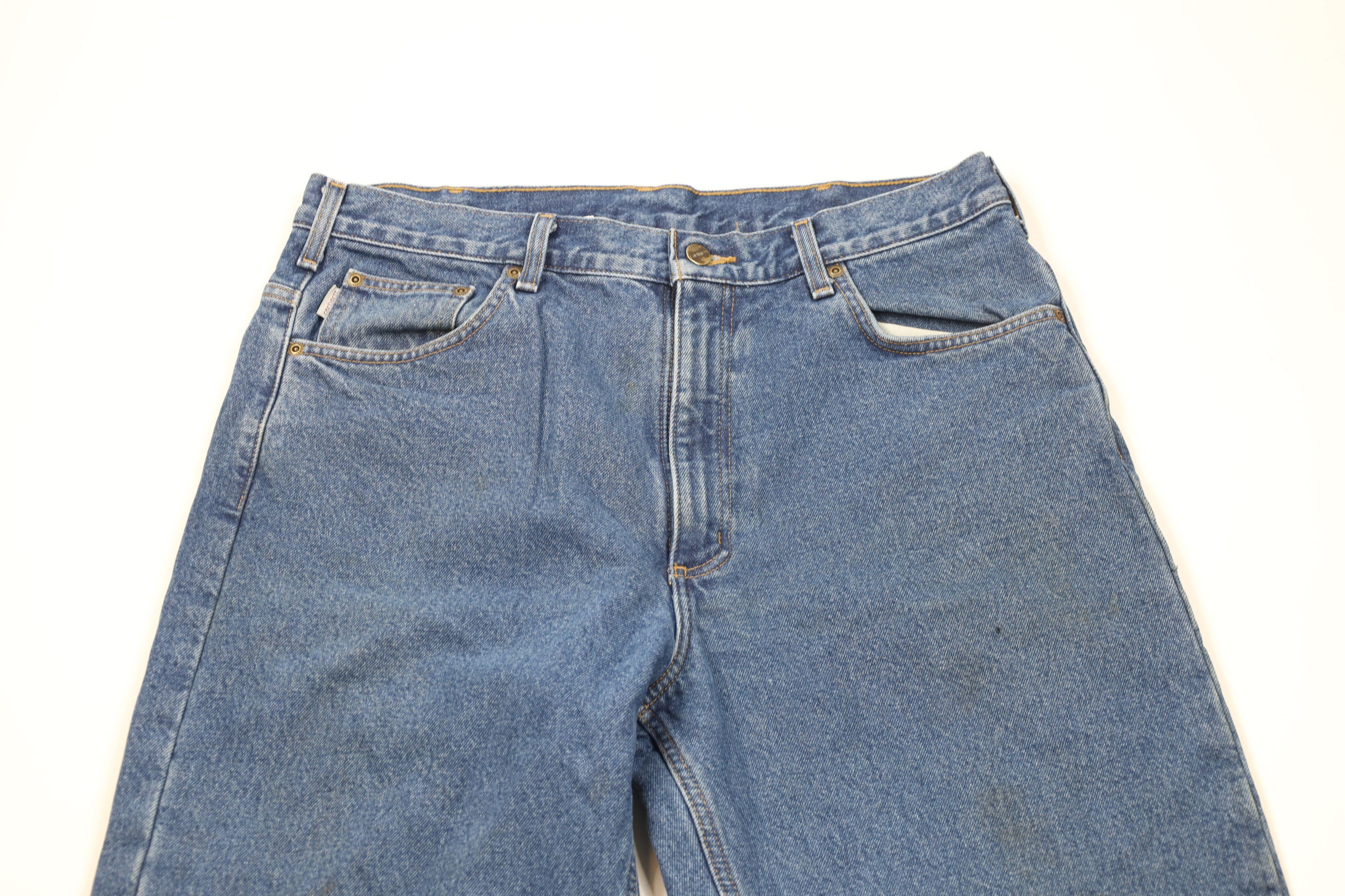 Carhartt × Vintage Vintage Y2K Carhartt Flannel Lined Relaxed Wide Leg Jeans Size US 36 / EU 52 - 3 Thumbnail