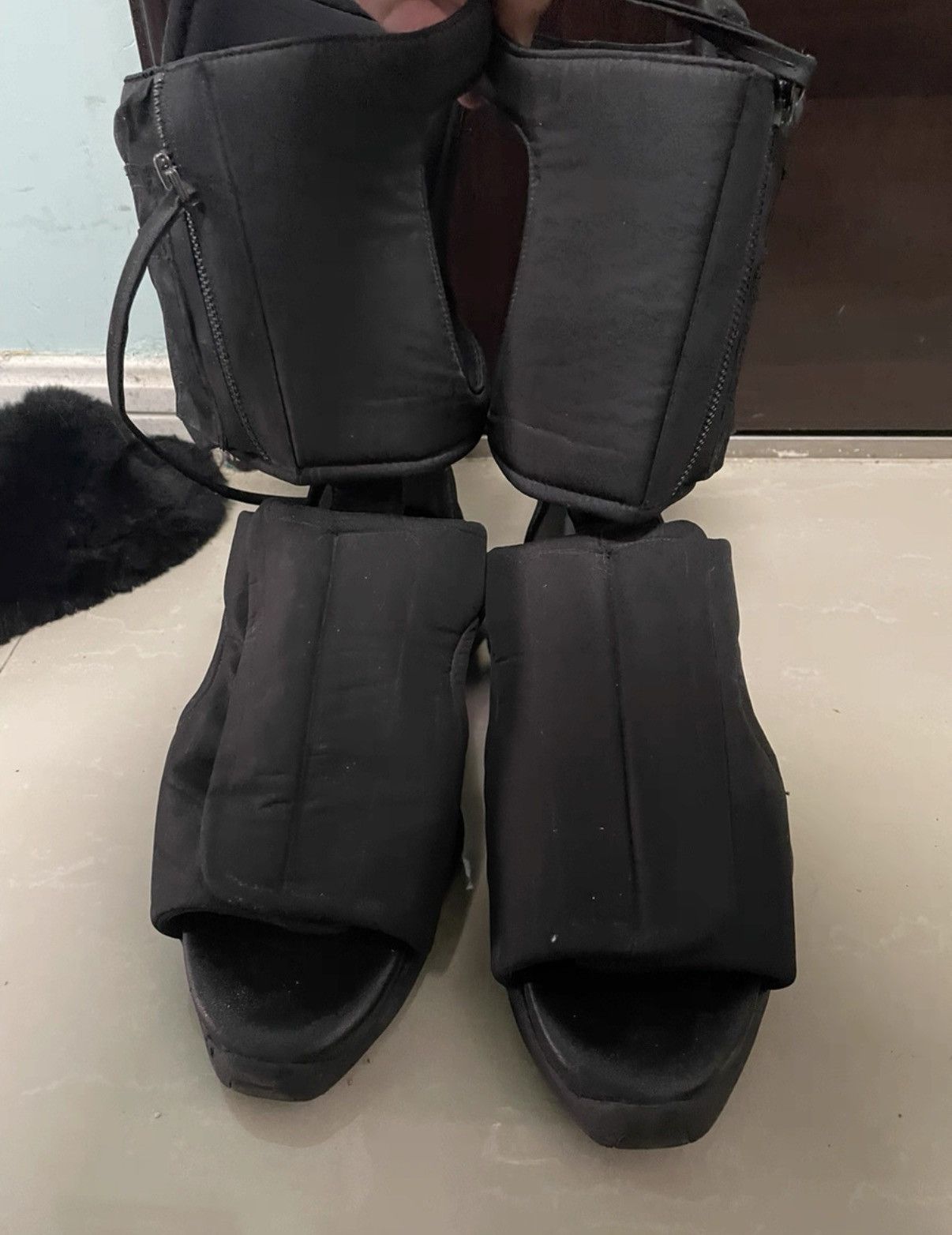 Rick Owens Rick Owens x Adidas Runway High-Top Sandals Size US 9 / EU 42 - 2 Thumbnail