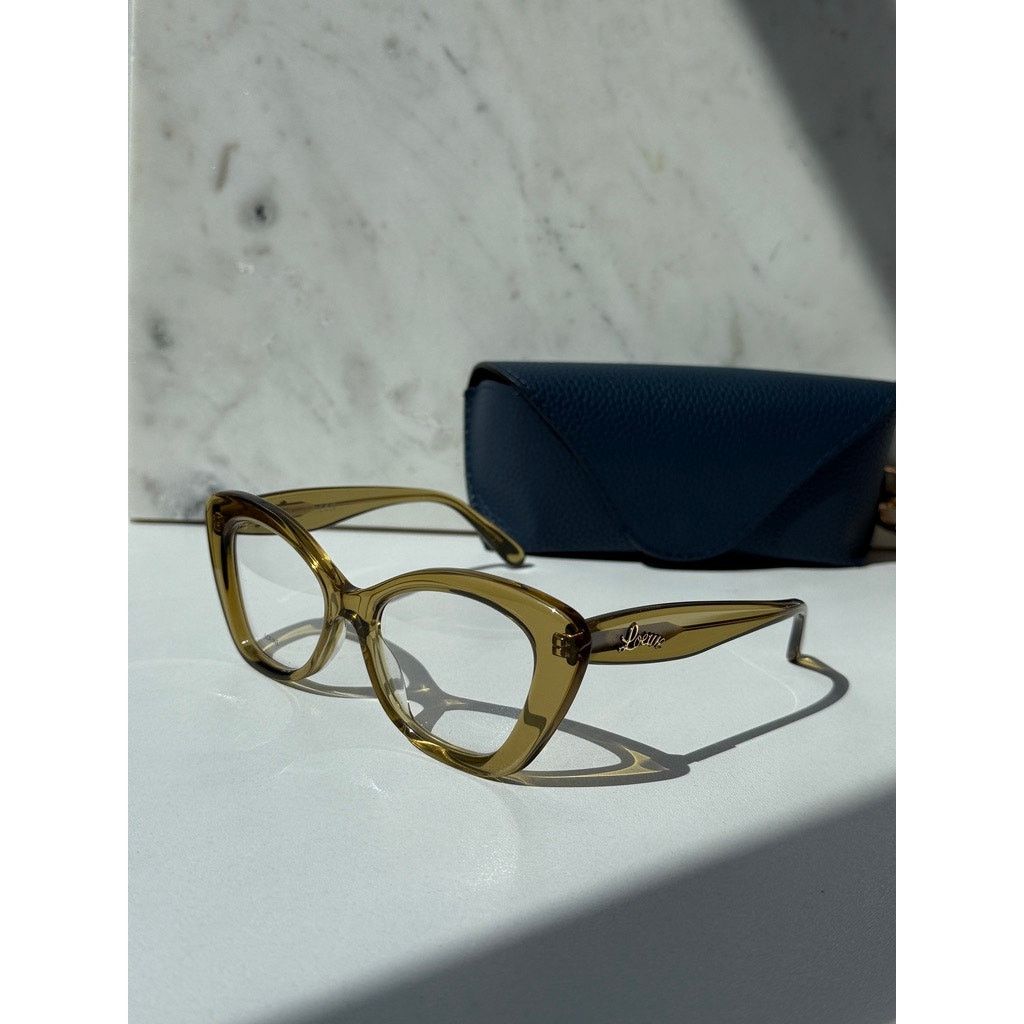 Loewe NEW Loewe LW50067I Cat Eye Green Eyeglasses Frames Size ONE SIZE - 7 Thumbnail