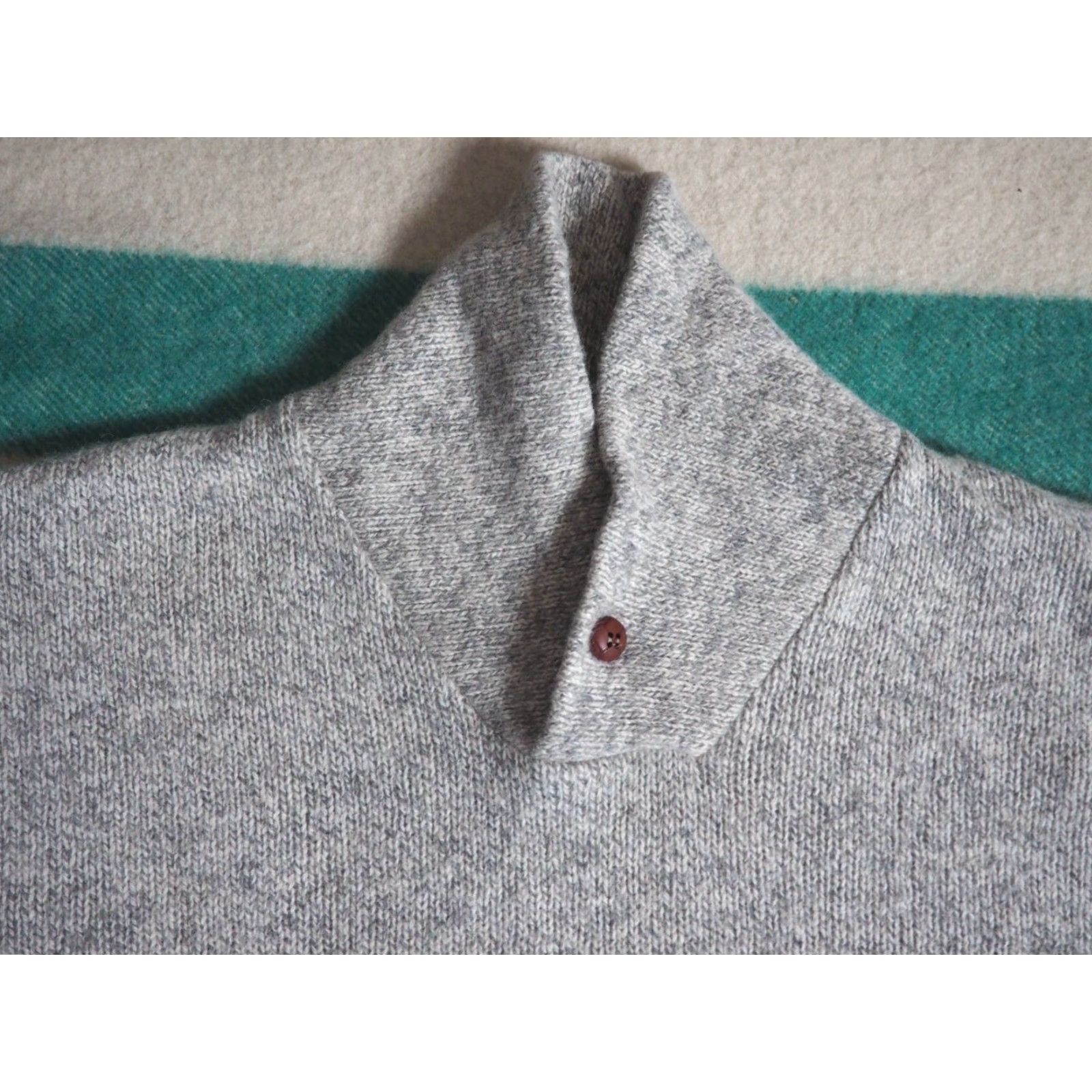 Vintage VINTAGE Atlantic Traders Wool Gray Striped Pullover Sweater M Men Size US M / EU 48-50 / 2 - 3 Thumbnail