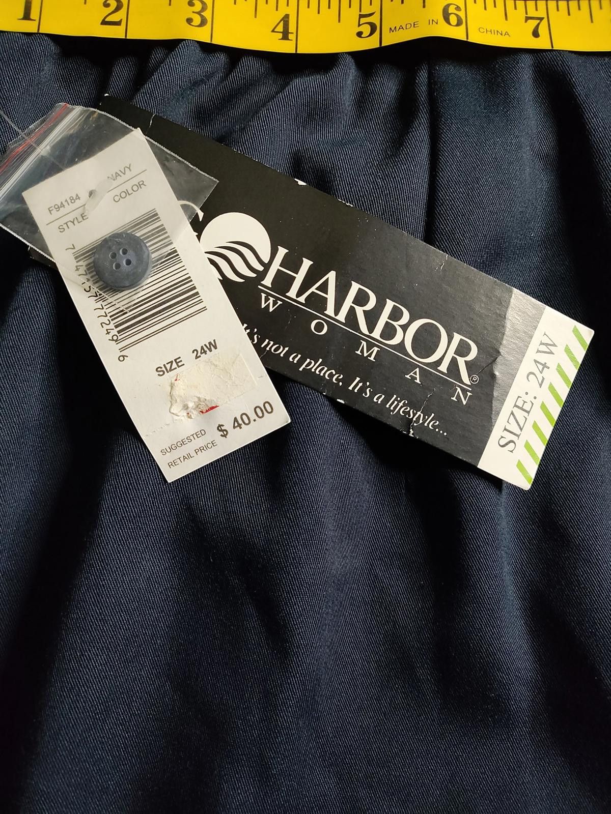 Other Sag Harbor Classic Navy A-Line Midi Skirt for Women Size 42" / US 20 - 6 Thumbnail