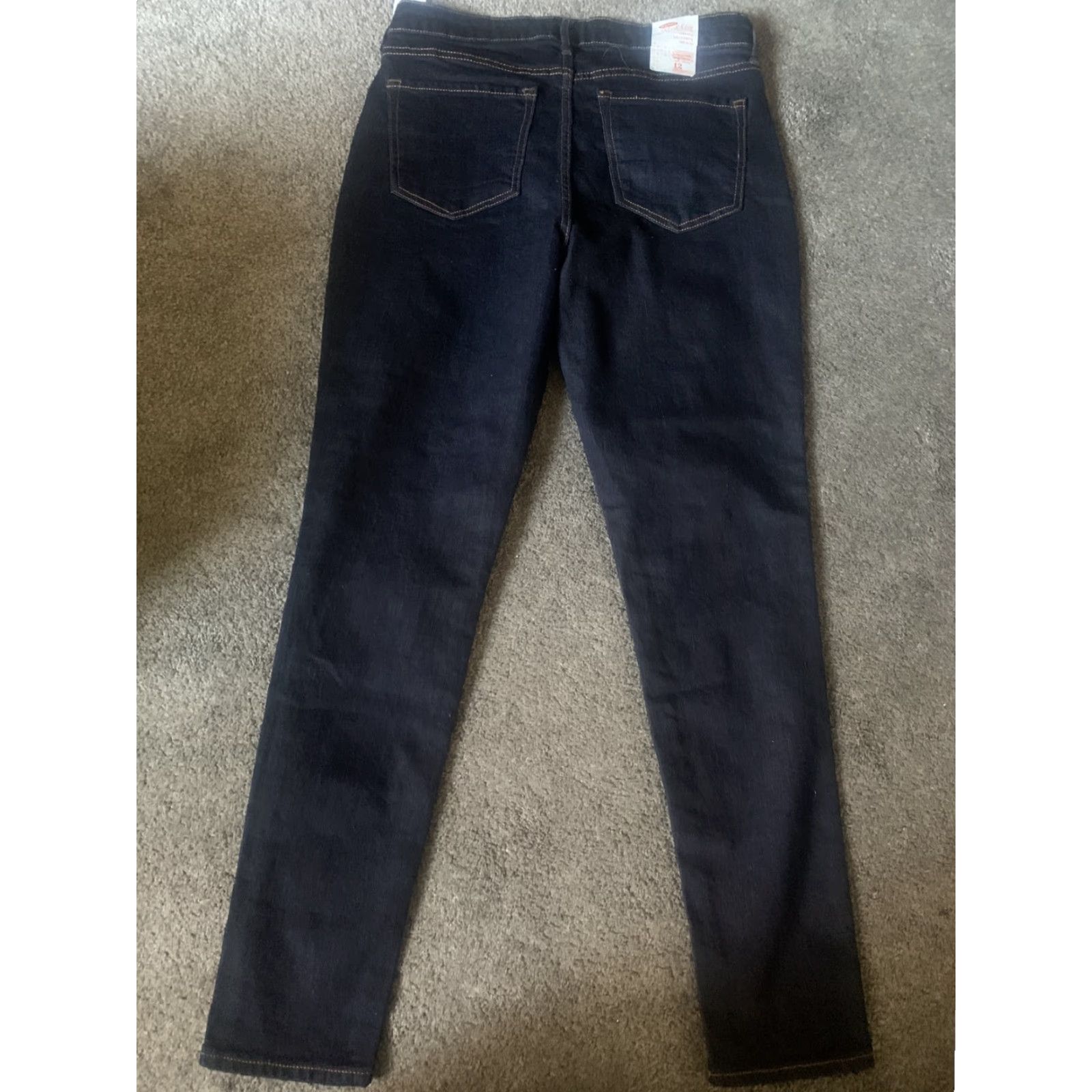 Old Navy VINTAGE Old Navy Jeans Rockstar Regular Waist 29 Women 12 Skinny Stretch Denim 5-Pocket Blue Inseam 28 Size 29" - 5 Thumbnail