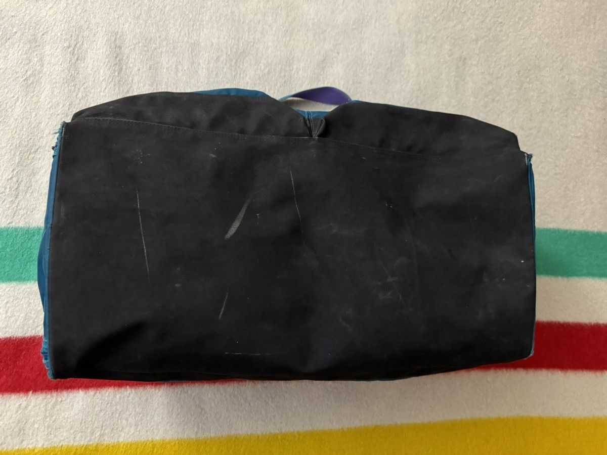 Nike × Vintage Vintage 80s 90s Purple Teal Aqua Nike Jumbo Duffle Bag BRS Size ONE SIZE - 6 Thumbnail