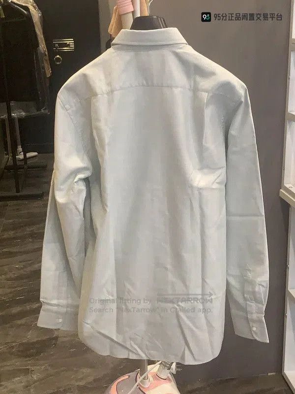 Loro Piana Loro Piana Men's White Solid Lapel Shirt. Size US XL / EU 56 / 4 - 1 Thumbnail
