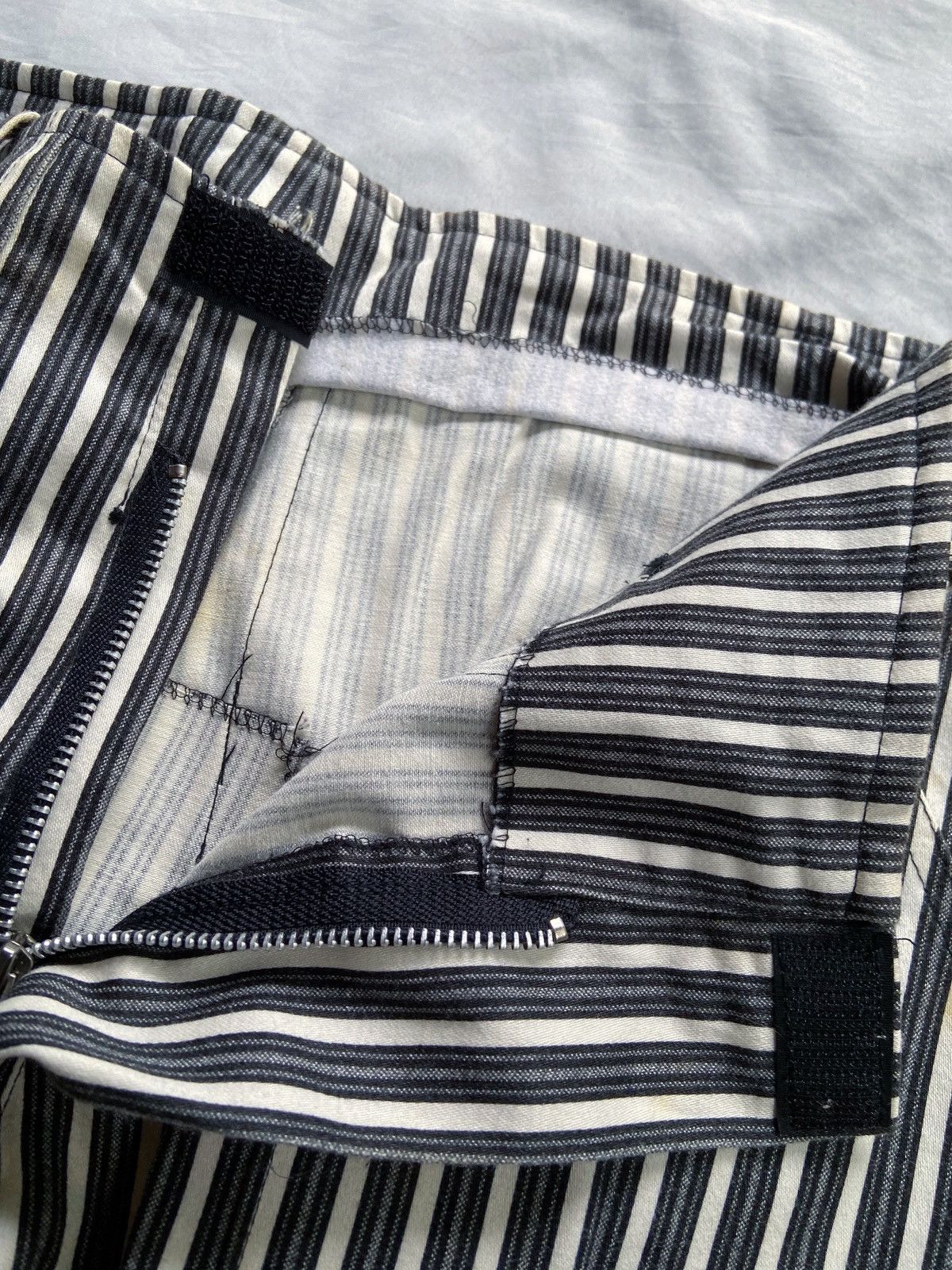 14th Addiction JAPANESE UKNOWN BRAND STRIPED PUNK STYLE PANTS Size US 34 / EU 50 - 8 Thumbnail