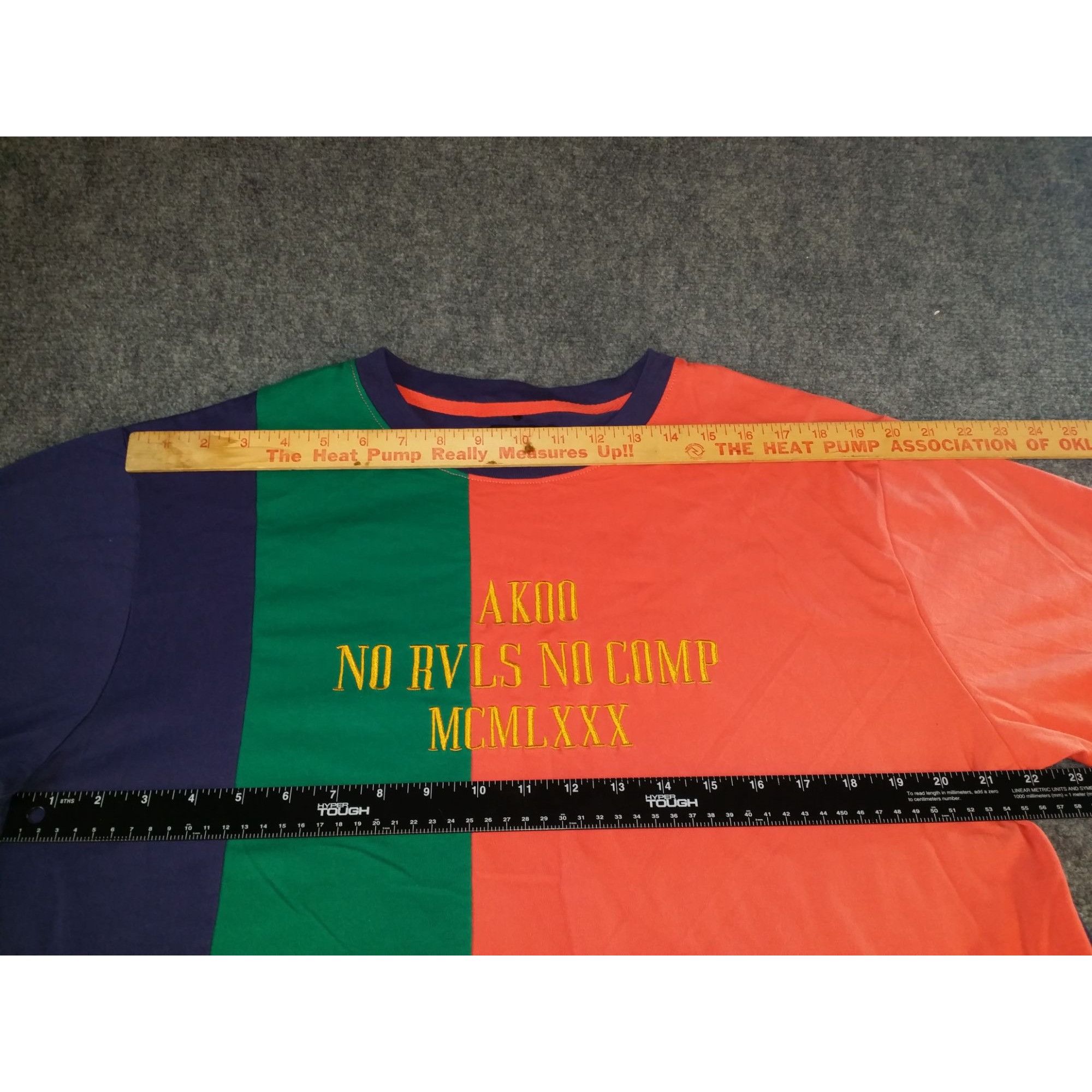 AKOO Akoo Tshirt Men Sz XXL Colorblock No Rvls No Comp MCMLXXX Hi Size US XXL / EU 58 / 5 - 5 Thumbnail