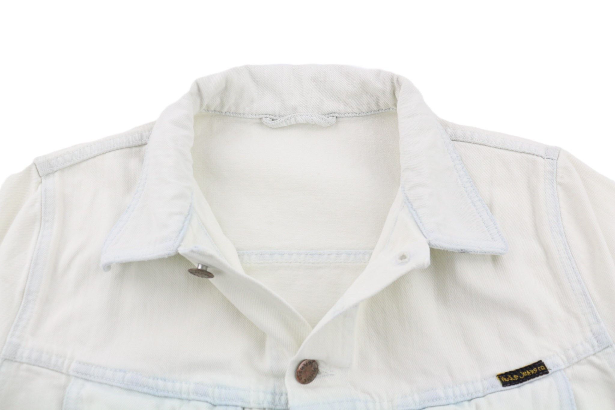 Nudie Jeans TERRY M Extreme Bleach Light Logo Pockets Jacket 81029 Size US M / EU 48-50 / 2 - 4 Thumbnail