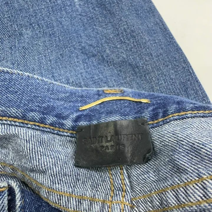 Saint Laurent Paris Saint Laurent SS21 Logo Five-Pocket Jeans -2507 Size 27" / US 4 / IT 40 - 4 Thumbnail