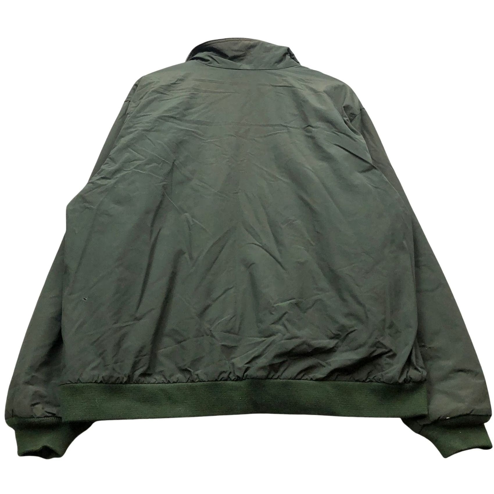 Vintage LL Bean Fleece Lined Nylon Bomber Jacket Mens XL Green Wind Water Resistant Zip Full Zip Pockets Size US XL / EU 56 / 4 - 2 Thumbnail