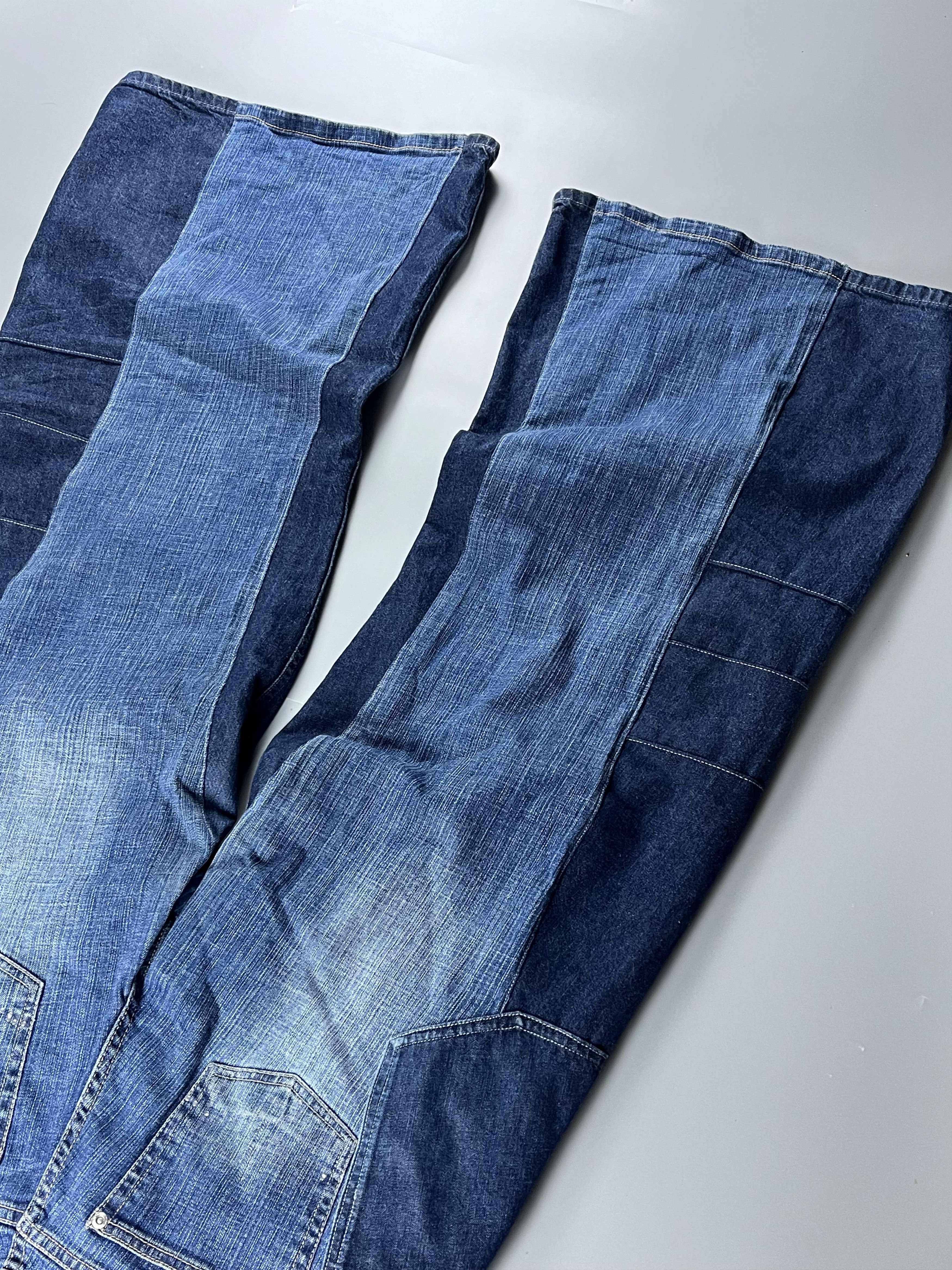 Japanese Brand SOUTHPOLE VINTAGE CRAZY BAGGY FIT REWORK JEAN Size US 34 / EU 50 - 2 Thumbnail