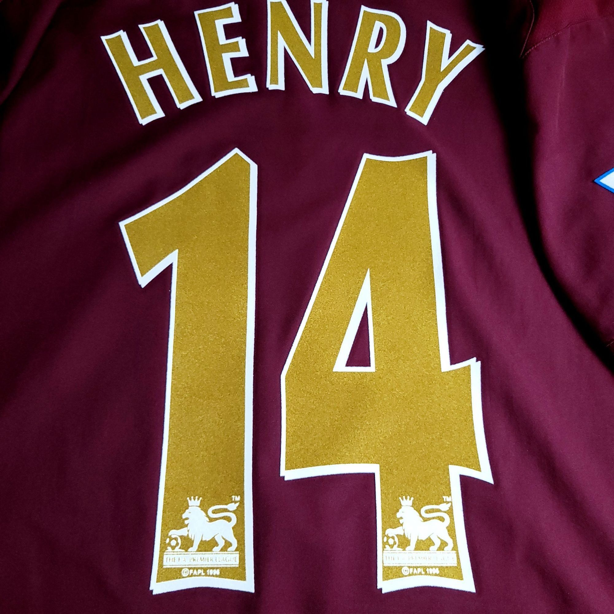 Nike Henry Arsenal 2005 2006 HIGHBURY LAST GAME Soccer Jersey L Size US L / EU 52-54 / 3 - 4 Thumbnail