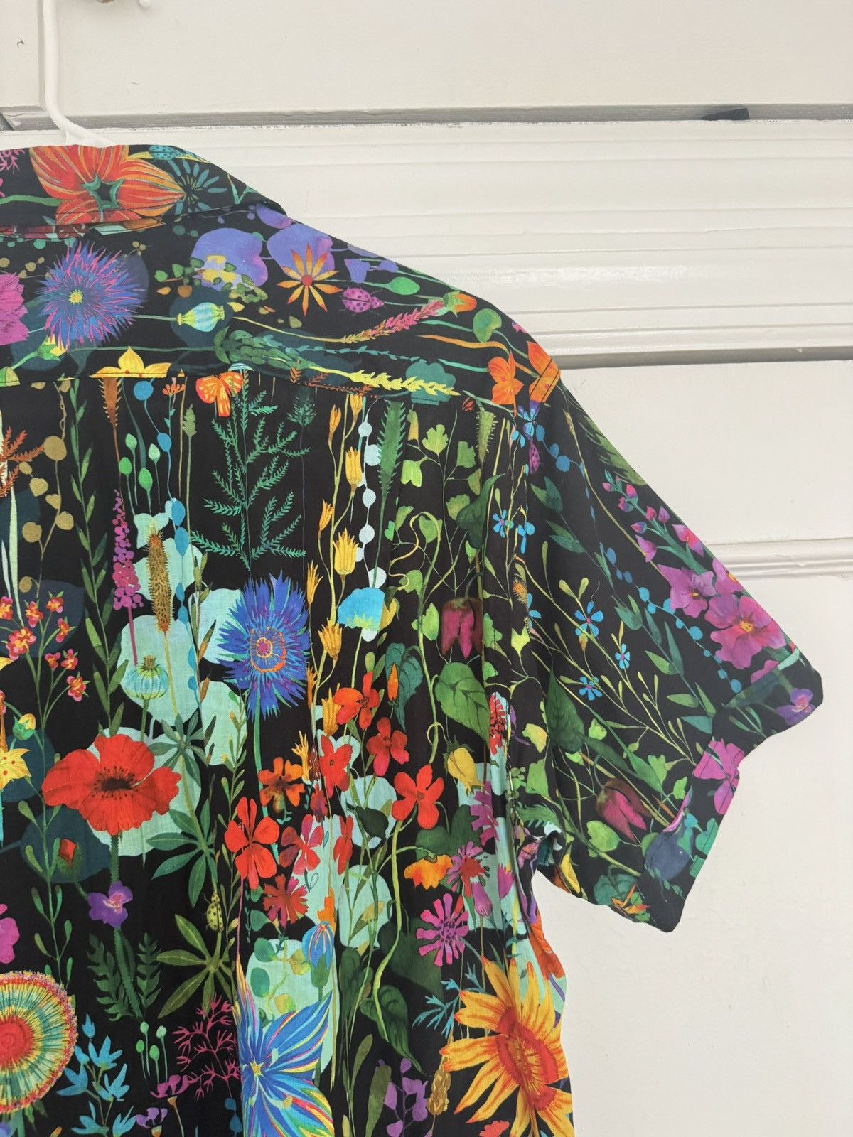 Engineered Garments Engineered Garments Black Floral Lawn Camp Shirt Size US S / EU 44-46 / 1 - 20 Thumbnail