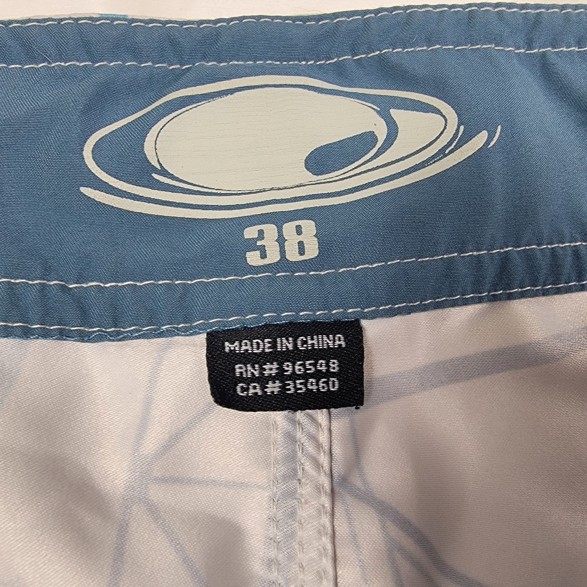 Oakley Oakley Silo Mens 38 White Blue Board Shorts Athletic Summer Size US 38 / EU 54 - 4 Thumbnail