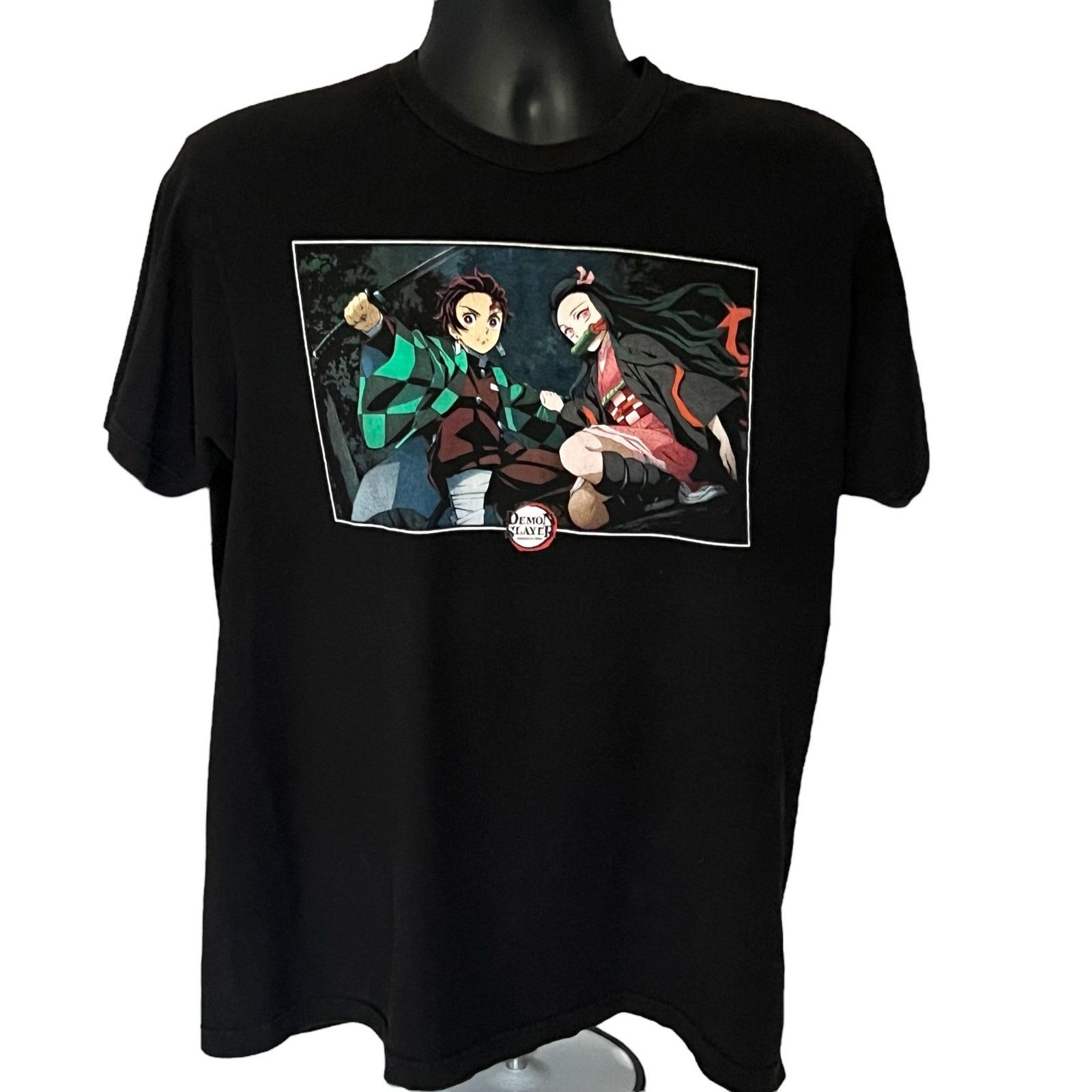 Other Demon Slayer Tanjiro and Nezuko Anime Black T-Shirt Men’s Size US L / EU 52-54 / 3 - 1 Thumbnail