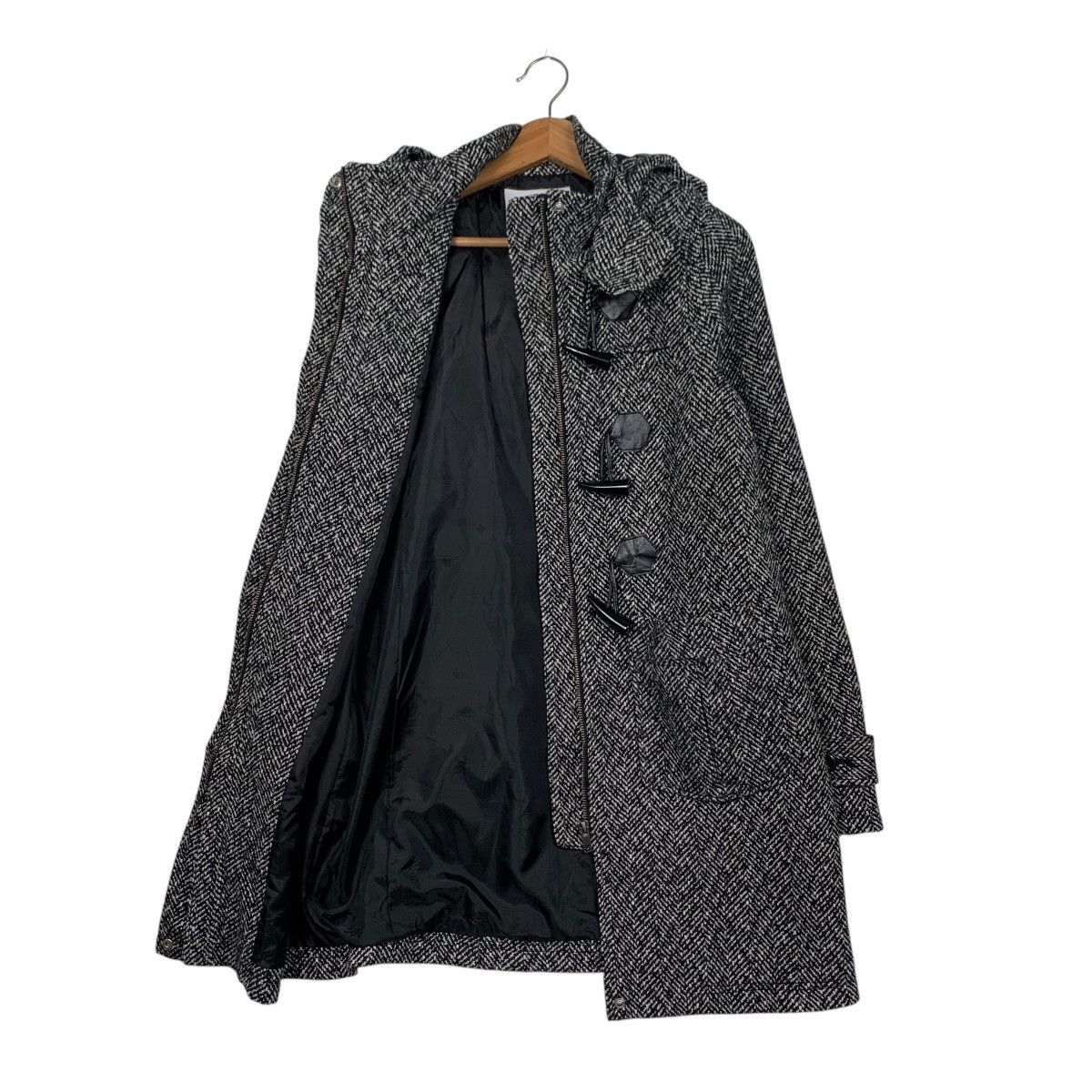 SLY SLY Herringbone Duffle Coat Jacket #1696-C75 Size M / US 6-8 / IT 42-44 - 10 Thumbnail