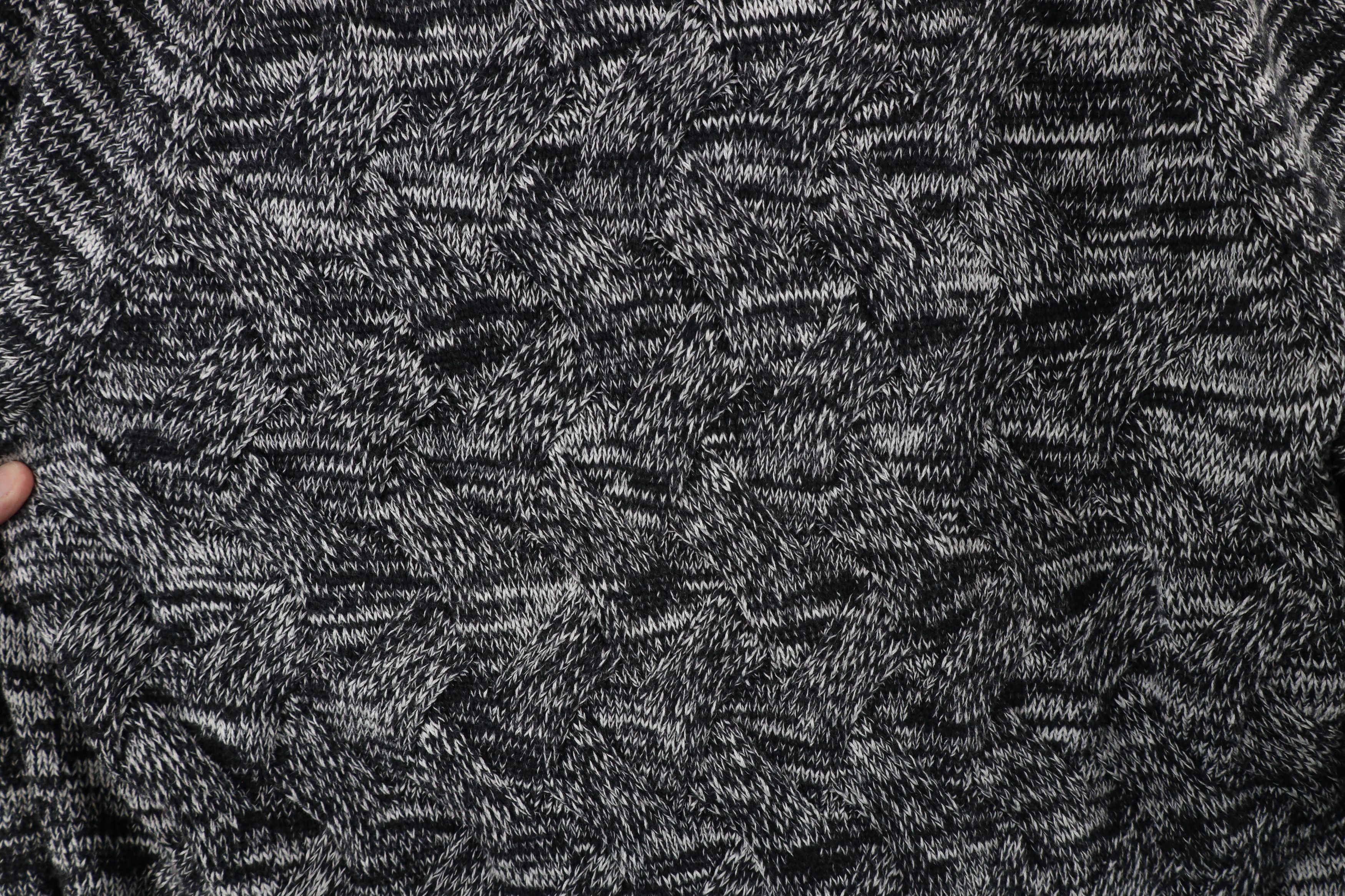 Lands' End × Vintage Vintage Lands End Drifter Weave Knit Sweater Heather Black Size XXL / US 16-18 / IT 52-54 - 6 Thumbnail