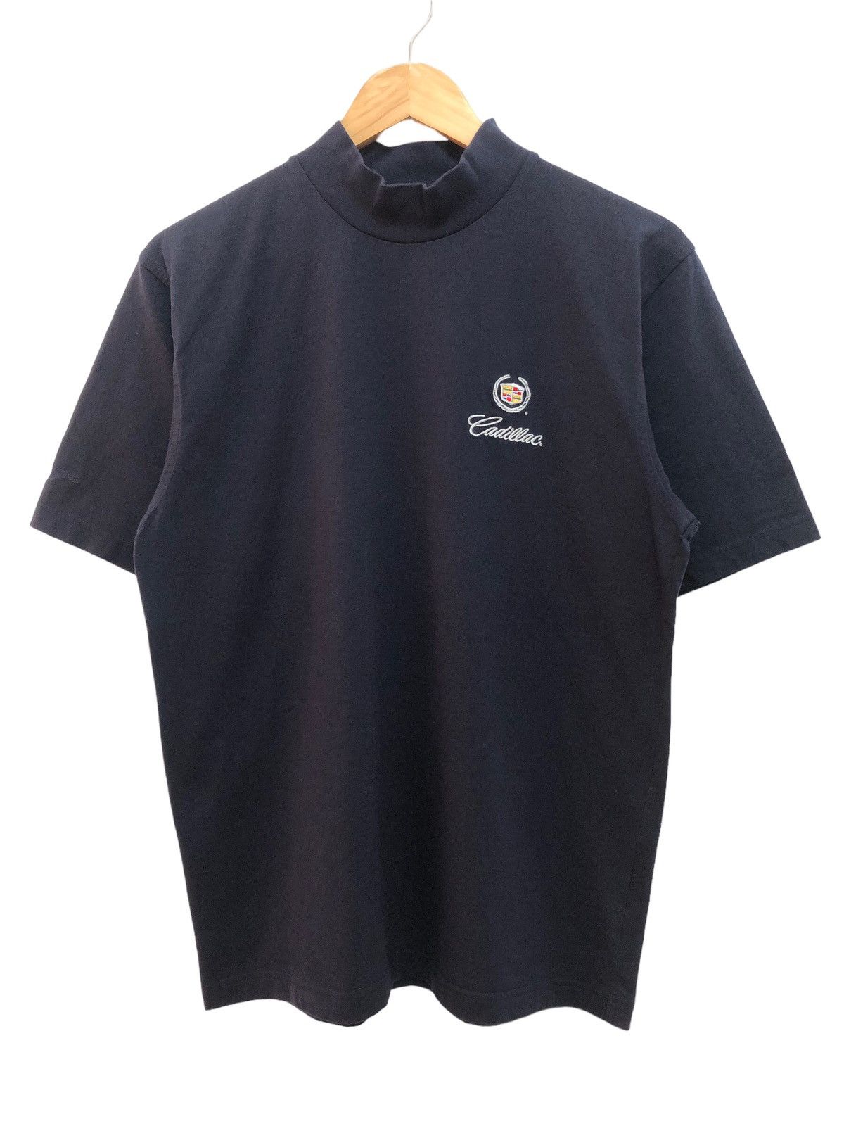 Cadillac DOPE 🔥 SWAG CADILLAC EMBROIDERED LOGO MOCK NECK TEE Size US S / EU 44-46 / 1 - 1 Thumbnail