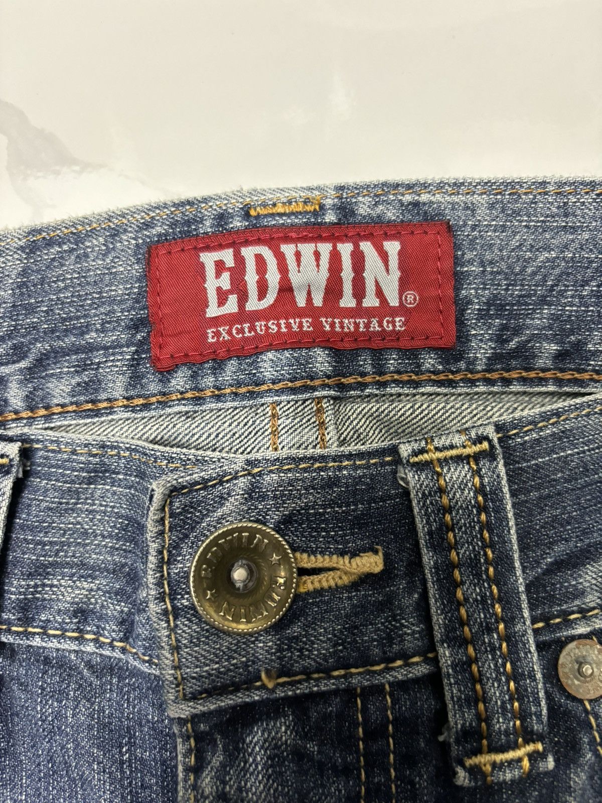 Edwin VINTAGE EDWIN XU DISTRESSED DENIM JEANS Size US 32 / EU 48 - 9 Thumbnail