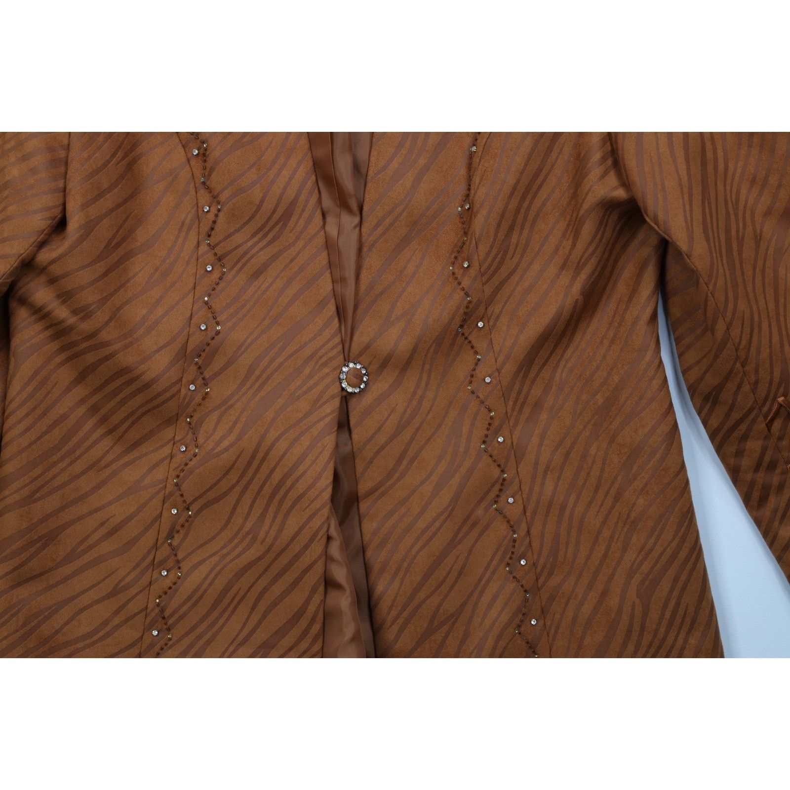 Vintage Vintage Jeweled Beaded Striped 3 Piece Sunday Church Suit Size XXL / US 16-18 / IT 52-54 - 4 Thumbnail