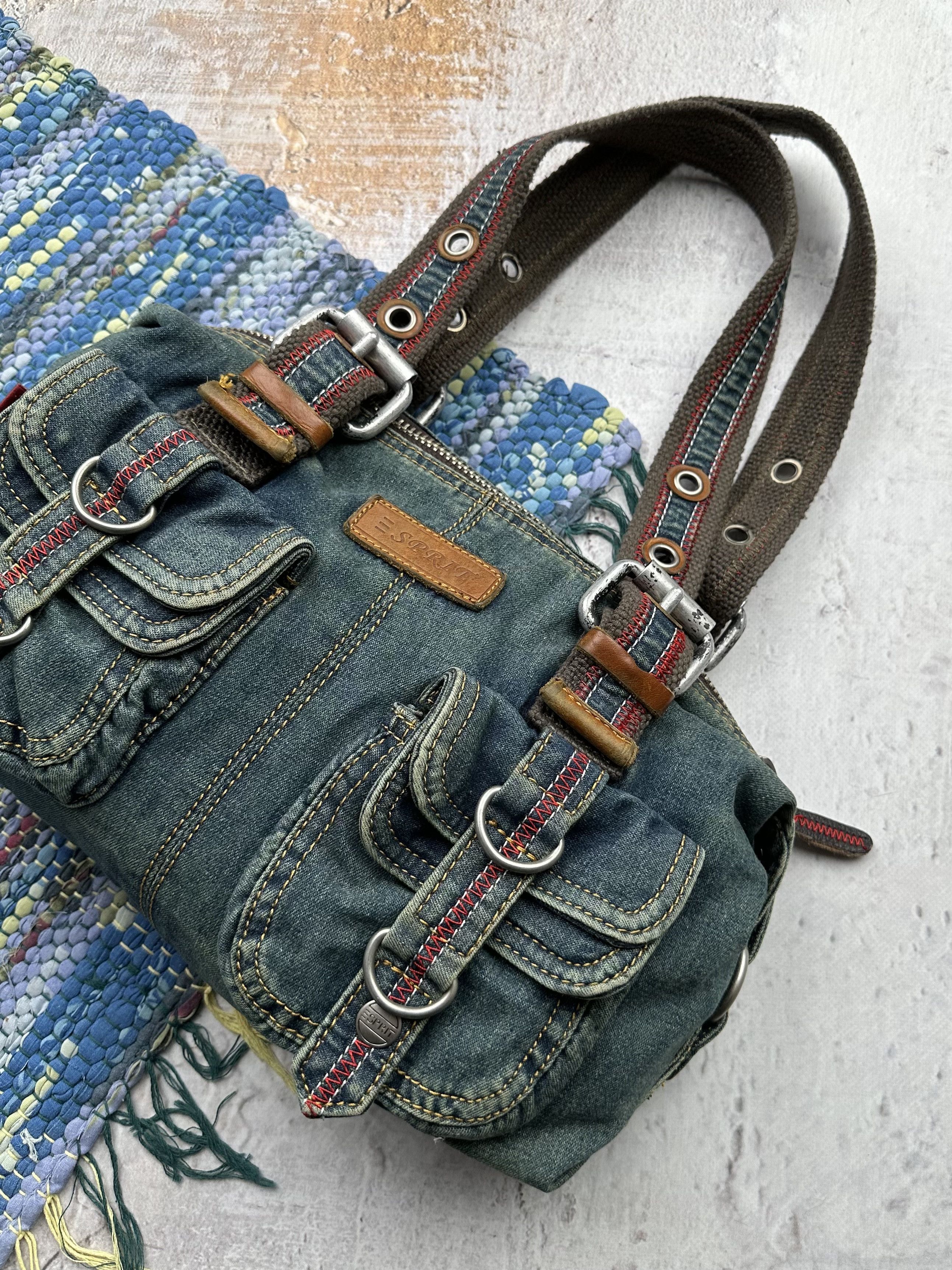 Japanese Brand Vintage Cargo Faded With Bondage Handle Bag A374D18(372) Size ONE SIZE - 3 Thumbnail