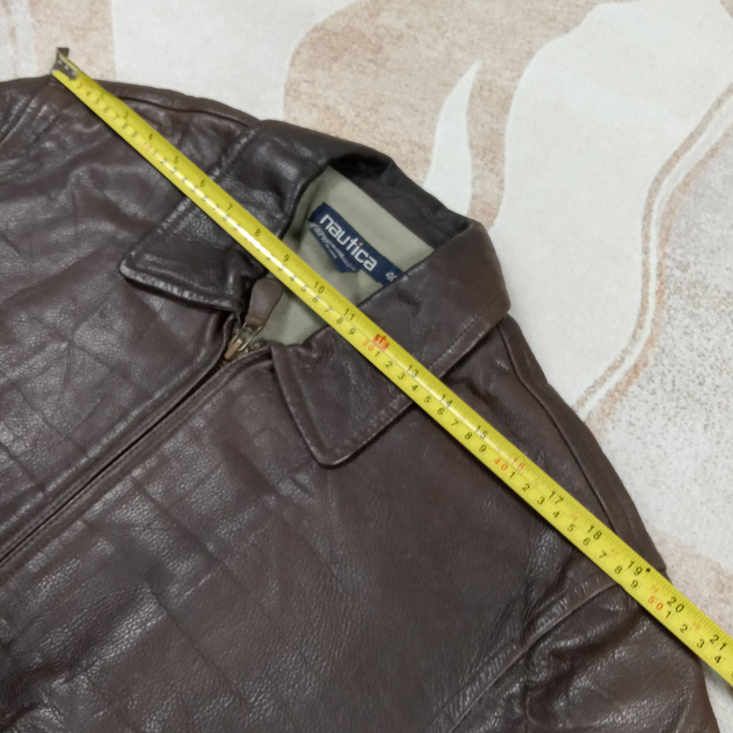 Nautica Nautica American Skeleton Punk Custom Leather jacket C290N28 Size US M / EU 48-50 / 2 - 7 Thumbnail
