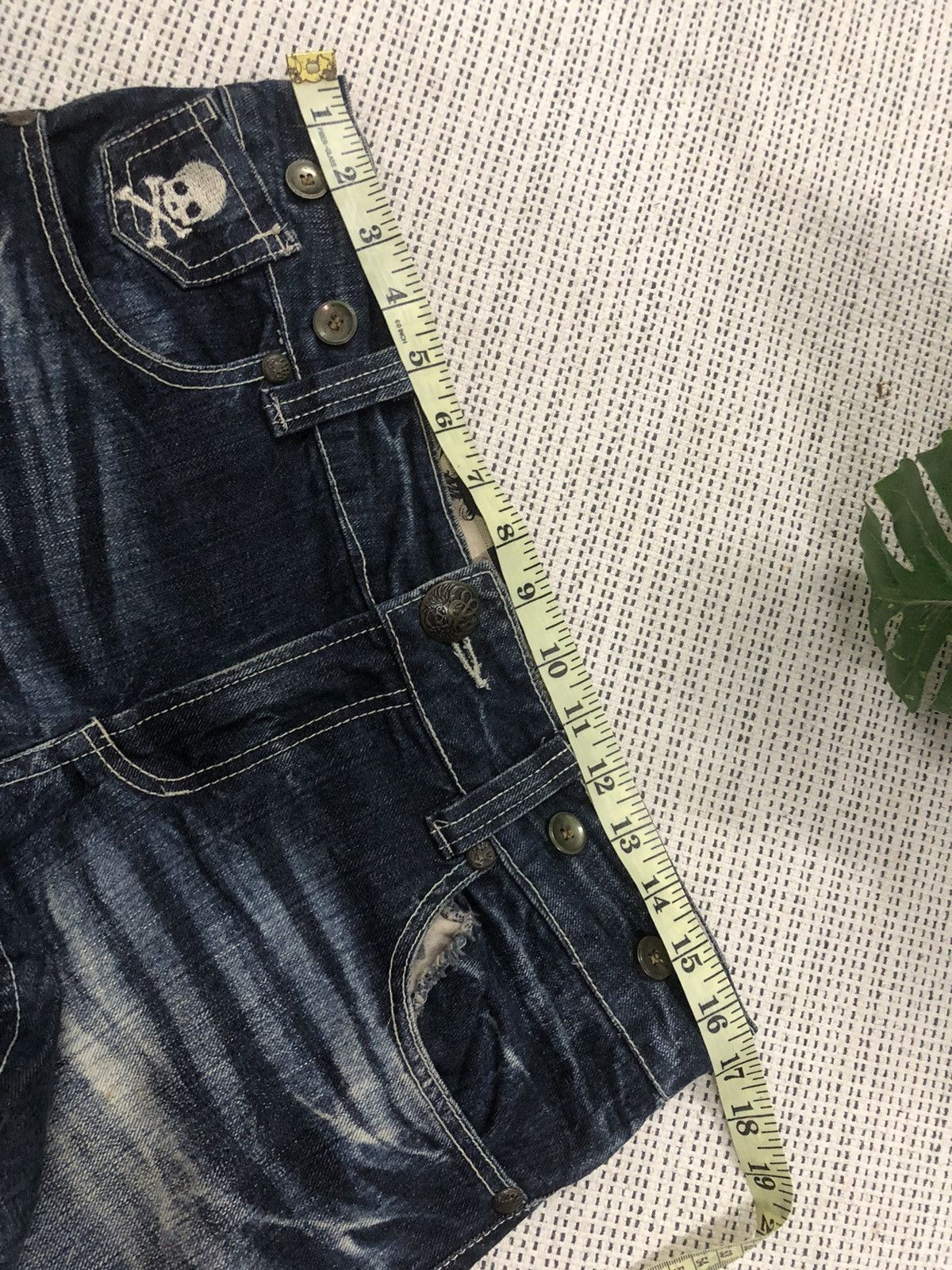 If Six Was Nine × Le Grande Bleu (L.G.B.) × Tornado Mart IfSixWasNine Style- Jesse Logan Rusty Wash Skeleton Skull Size US 33 - 14 Thumbnail