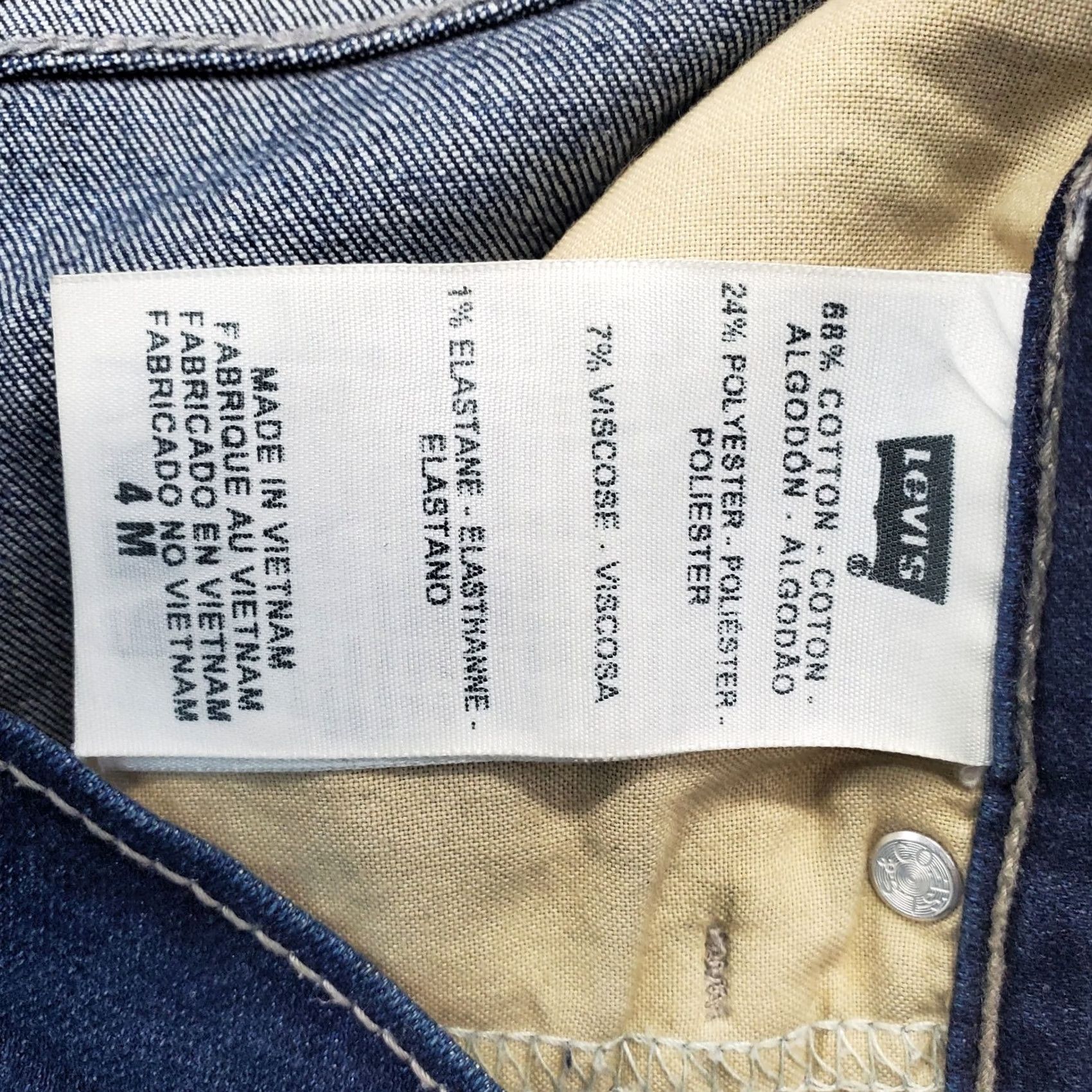 Levi's Levi'S Skinny Jeans Women 4M Blue Denim Perfectly Slimming Faded Arcuate Pocket Size 27" / US 4 / IT 40 - 7 Thumbnail