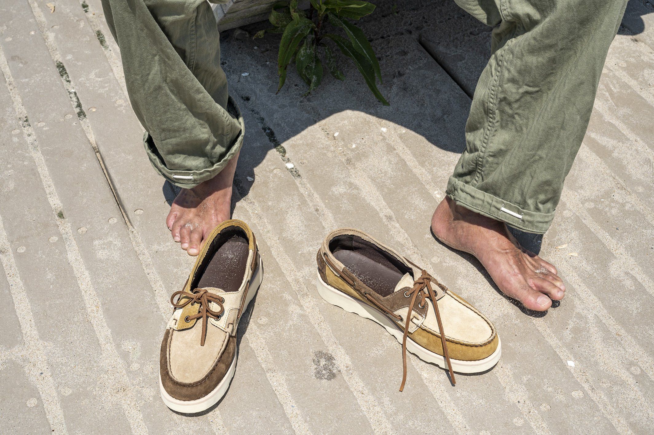Engineered Garments × Sebago Engineered Garments x Rossisland Jib EVA Desert Tones Size US 9 / EU 42 - 3 Thumbnail