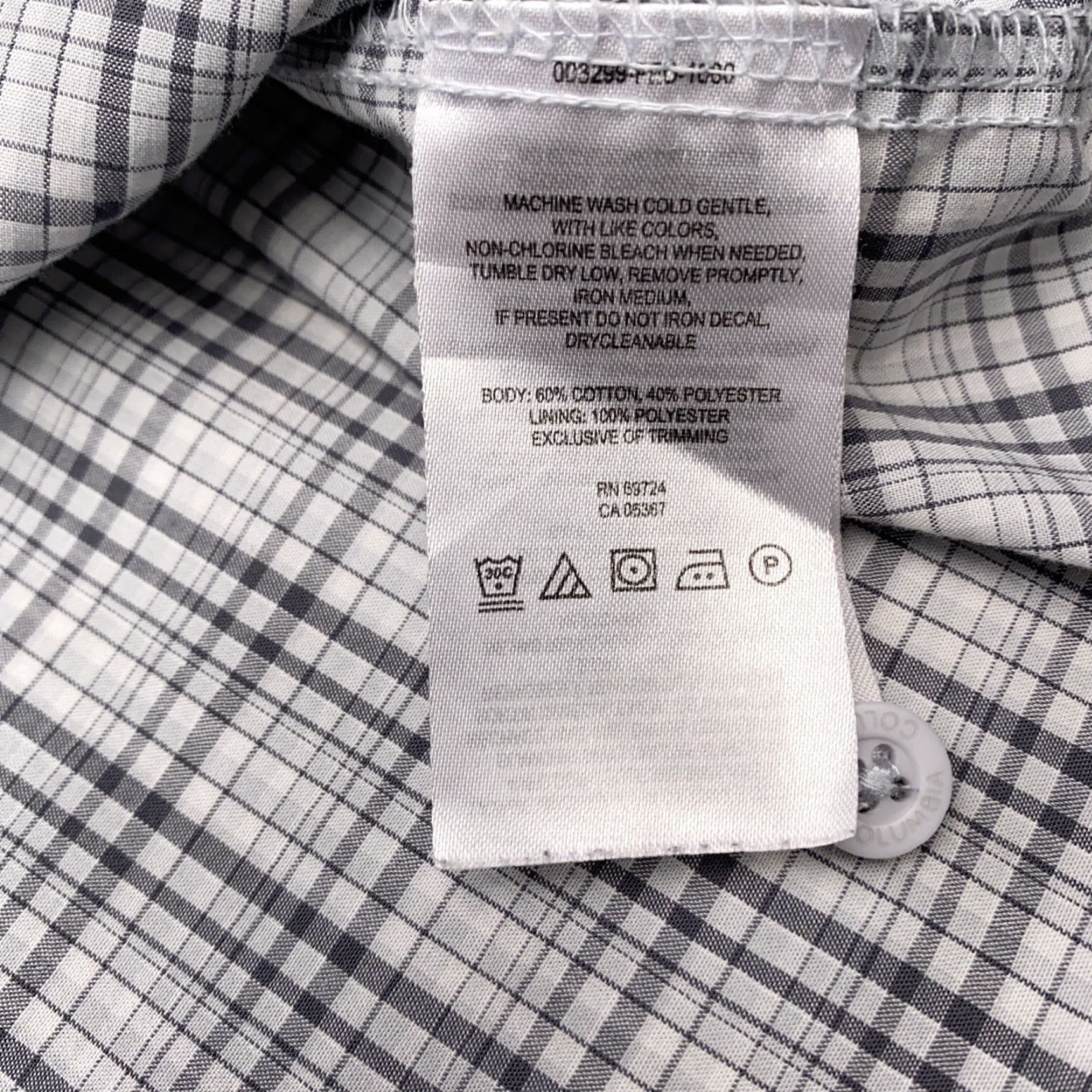Vintage Columbia Shirt Adult Medium Gray Plaid Button-Up Outdoor Mens Size US M / EU 48-50 / 2 - 7 Thumbnail