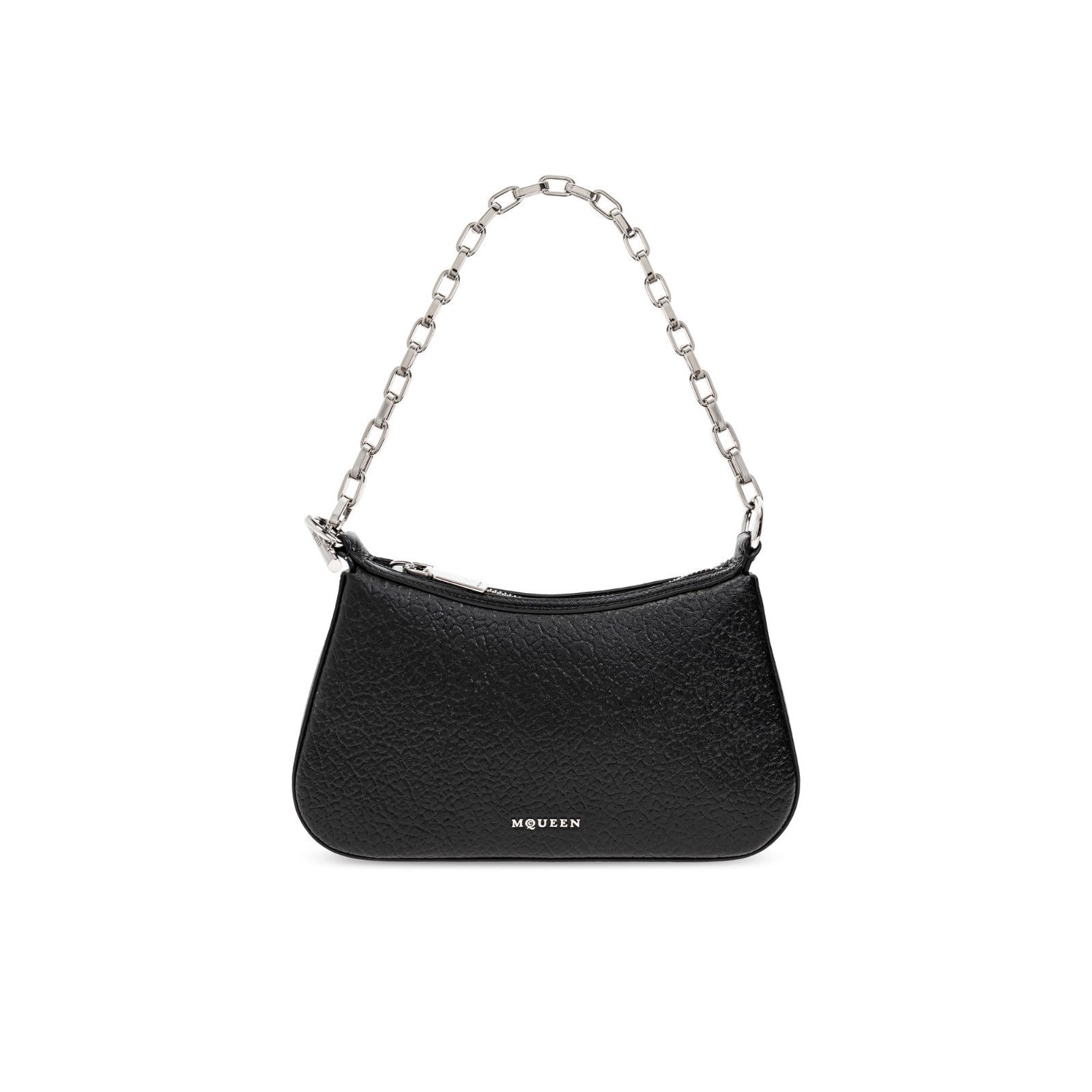 Alexander McQueen ALEXANDER MCQUEEN Mini T-Bar Black Leather Chain Shoulder Ba Size ONE SIZE - 1 Thumbnail