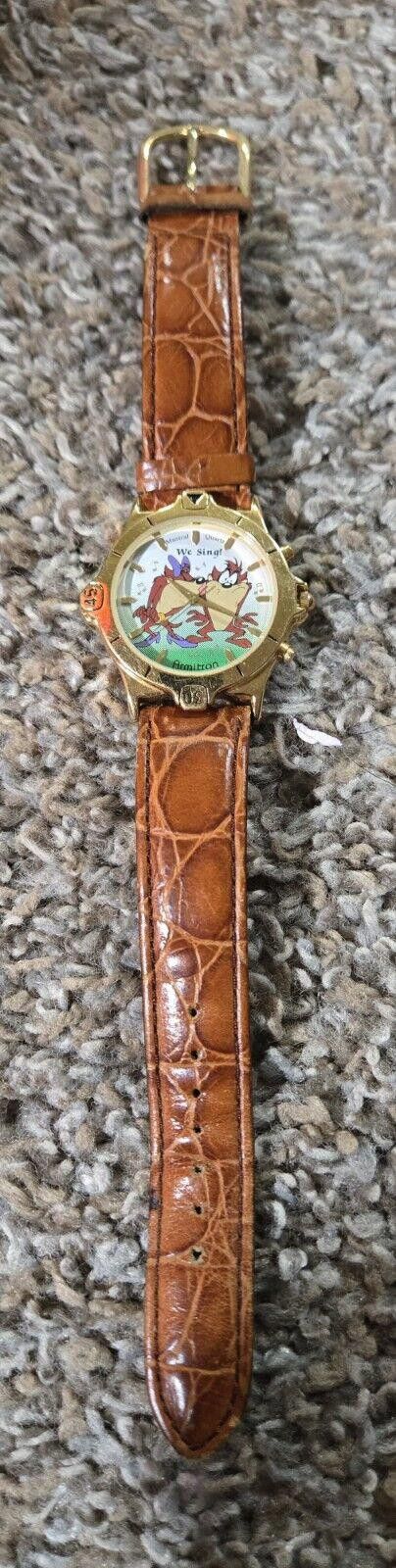 Designer Vtg Taz "We Sing" Musical Quartz Watch 1995 Warner Brothers Size ONE SIZE - 1 Thumbnail