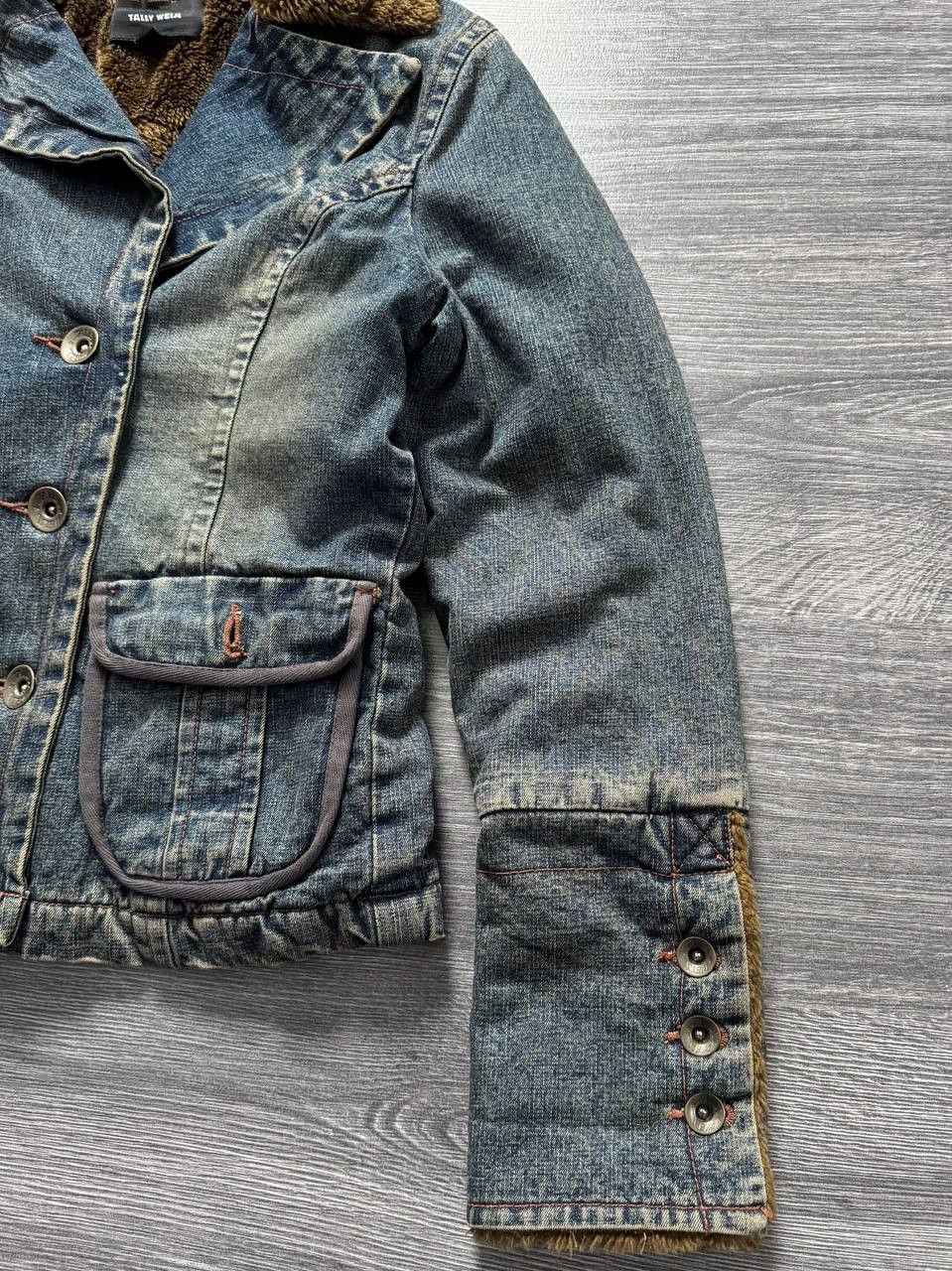 Japanese Brand Y2K Faux Fur Collar Denim Jacket Vintage Dolce Gabbana style Size M / US 6-8 / IT 42-44 - 8 Thumbnail