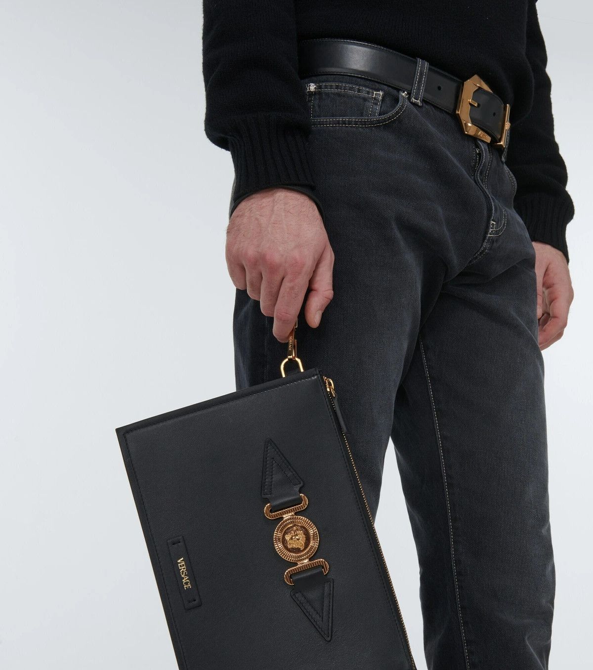 Versace o1y0226 Size : OS / Logo Handbag in Black Size ONE SIZE - 5 Thumbnail