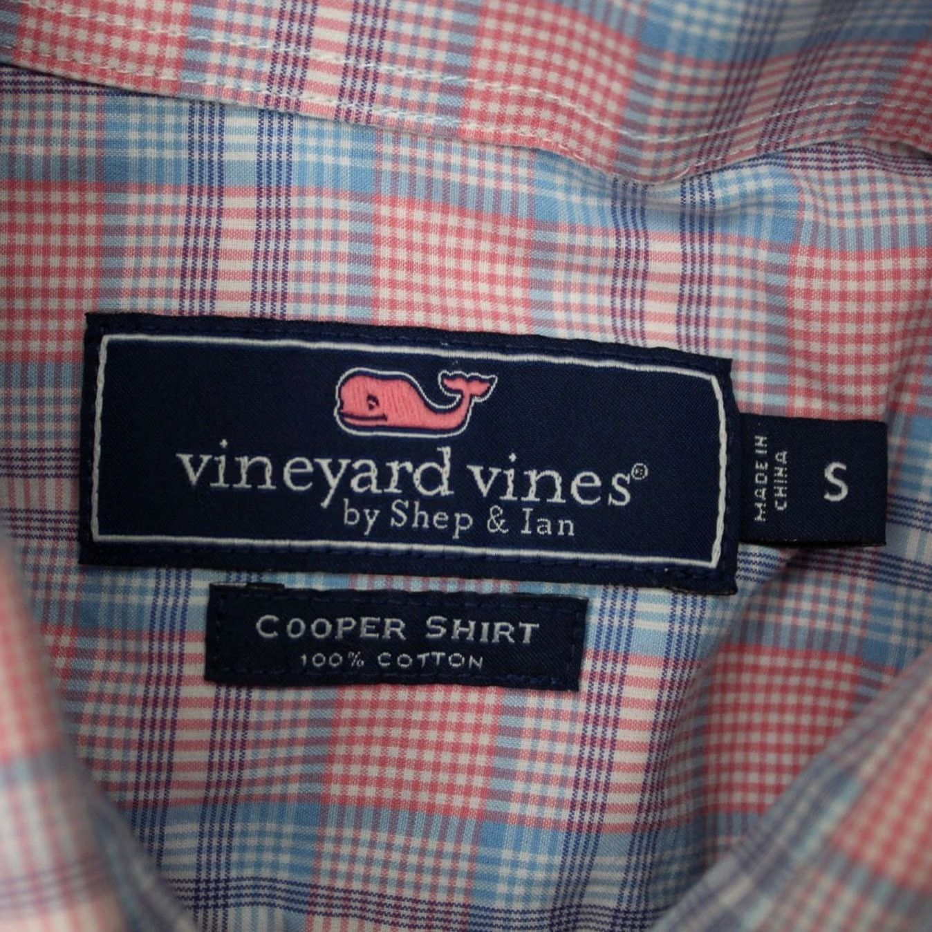 Vineyard Vines Vineyard Vines Cooper Shirt Mens Small Pink/Blue 100% Cotton Long Sleeve Button-Up Shirt Size US S / EU 44-46 / 1 - 7 Thumbnail