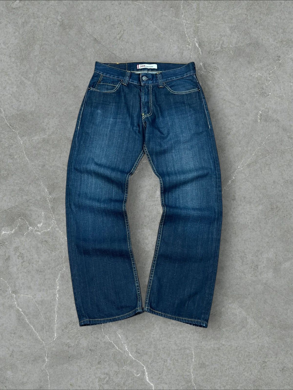 Levi's × Vintage Vintage Levi's 506 32x30 Baggy Jeans Blue Pants 32w Size US 32 / EU 48 - 1 Thumbnail