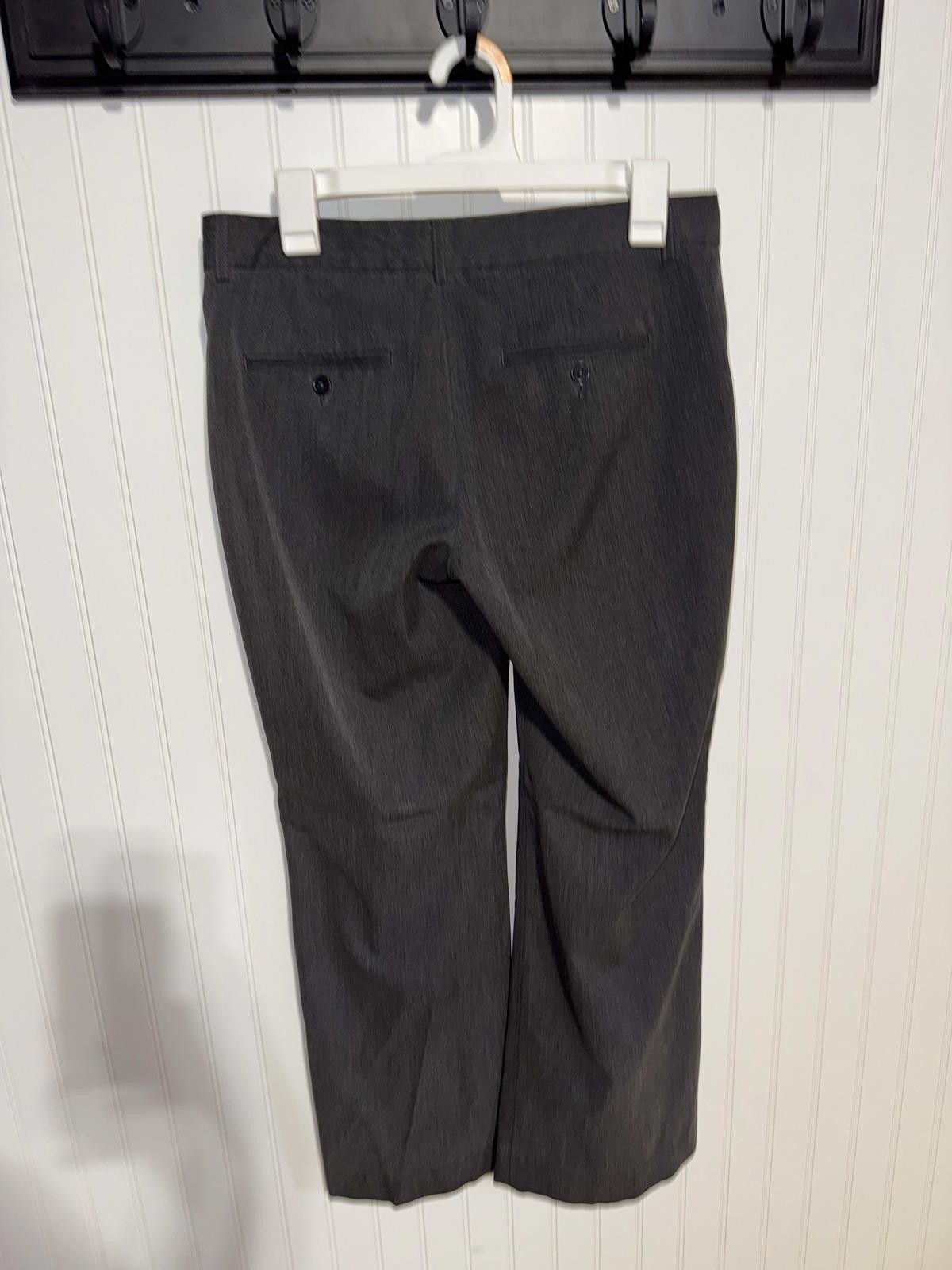 Express Express Editor Women's 6R Charcoal Grey Trouser Dress Pants Size 28" / US 6 / IT 42 - 2 Thumbnail
