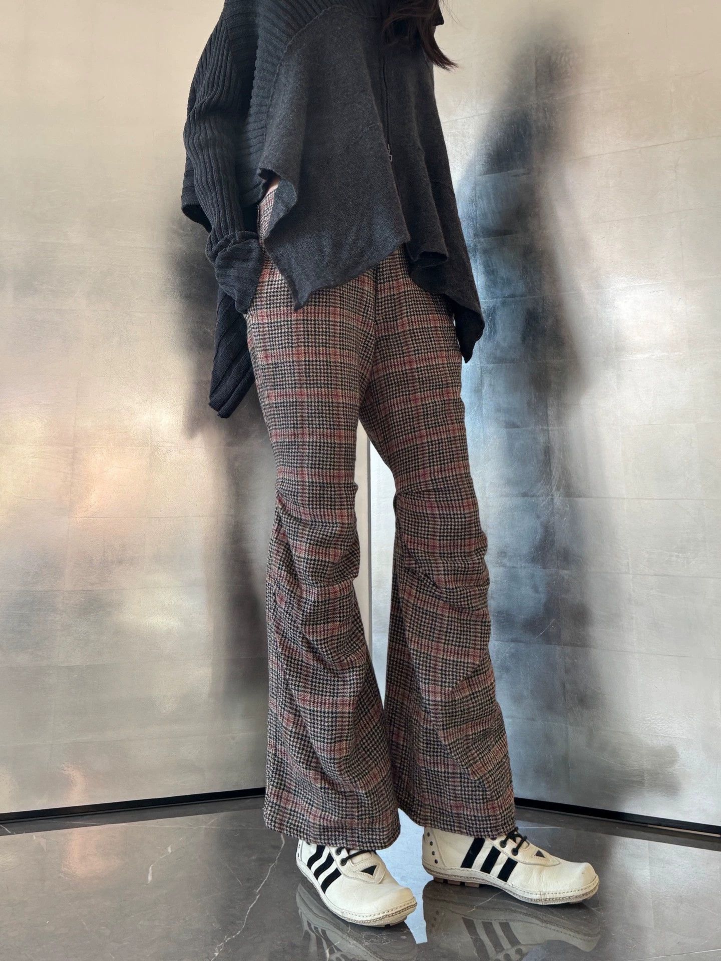 Vintage Vintage Japanese Houndstooth Wool Knee Strap Pants Size M Size 27" / US 4 / IT 40 - 5 Thumbnail
