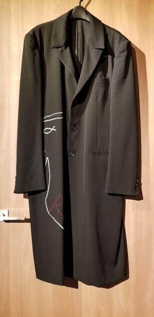 Yohji Yamamoto yohji yamamoto pour homme 22ss embroidered doctor jacket |  Grailed