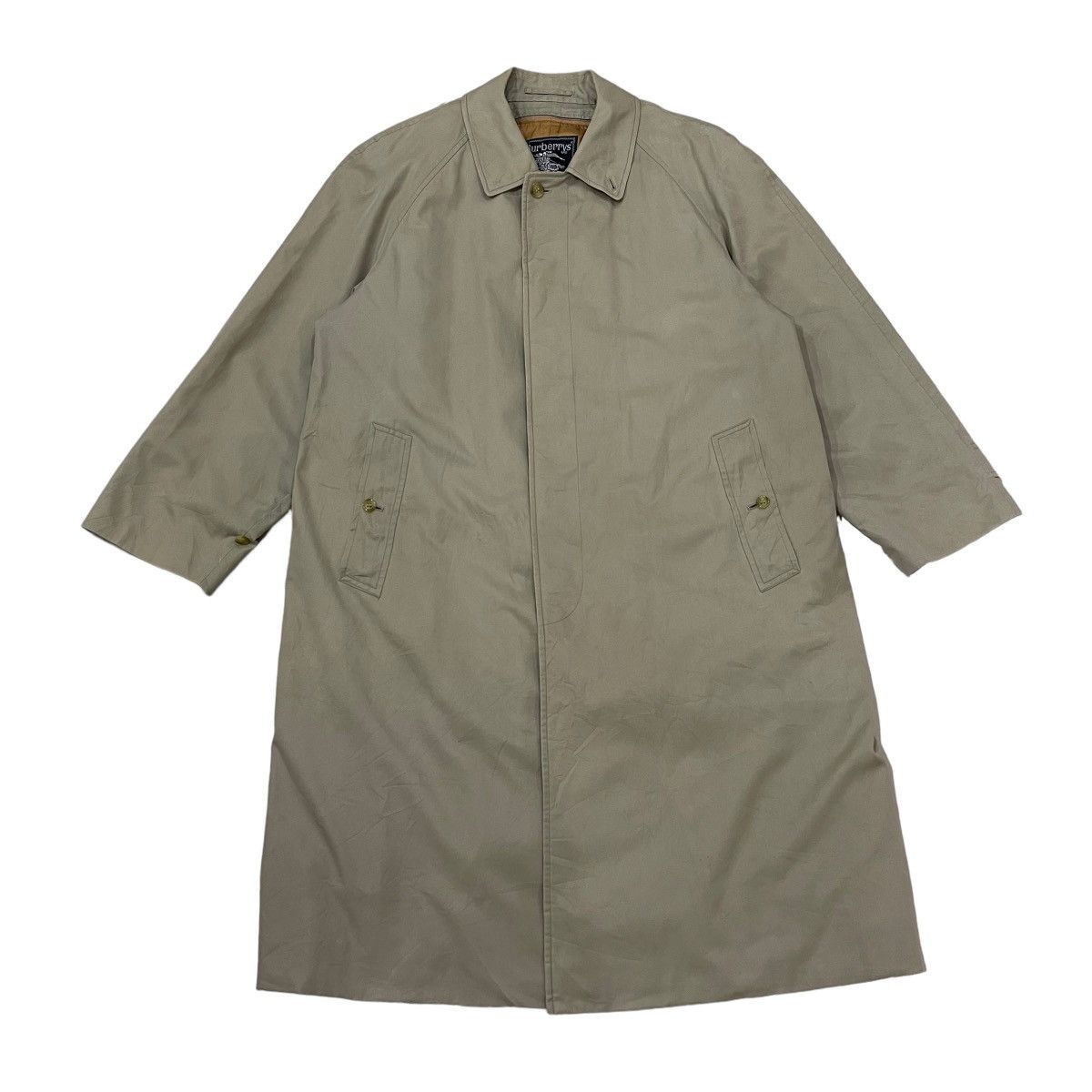 Burberry × Vintage Vintage 90s Burberrys Nova Check Overcoat Size US M / EU 48-50 / 2 - 2 Thumbnail