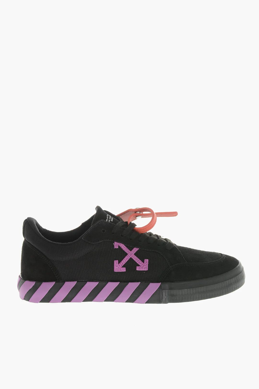 Off-White og1mm0426 Low Cotton & Suede Sneakers in Black Size US 13 / EU 46 - 1 Thumbnail