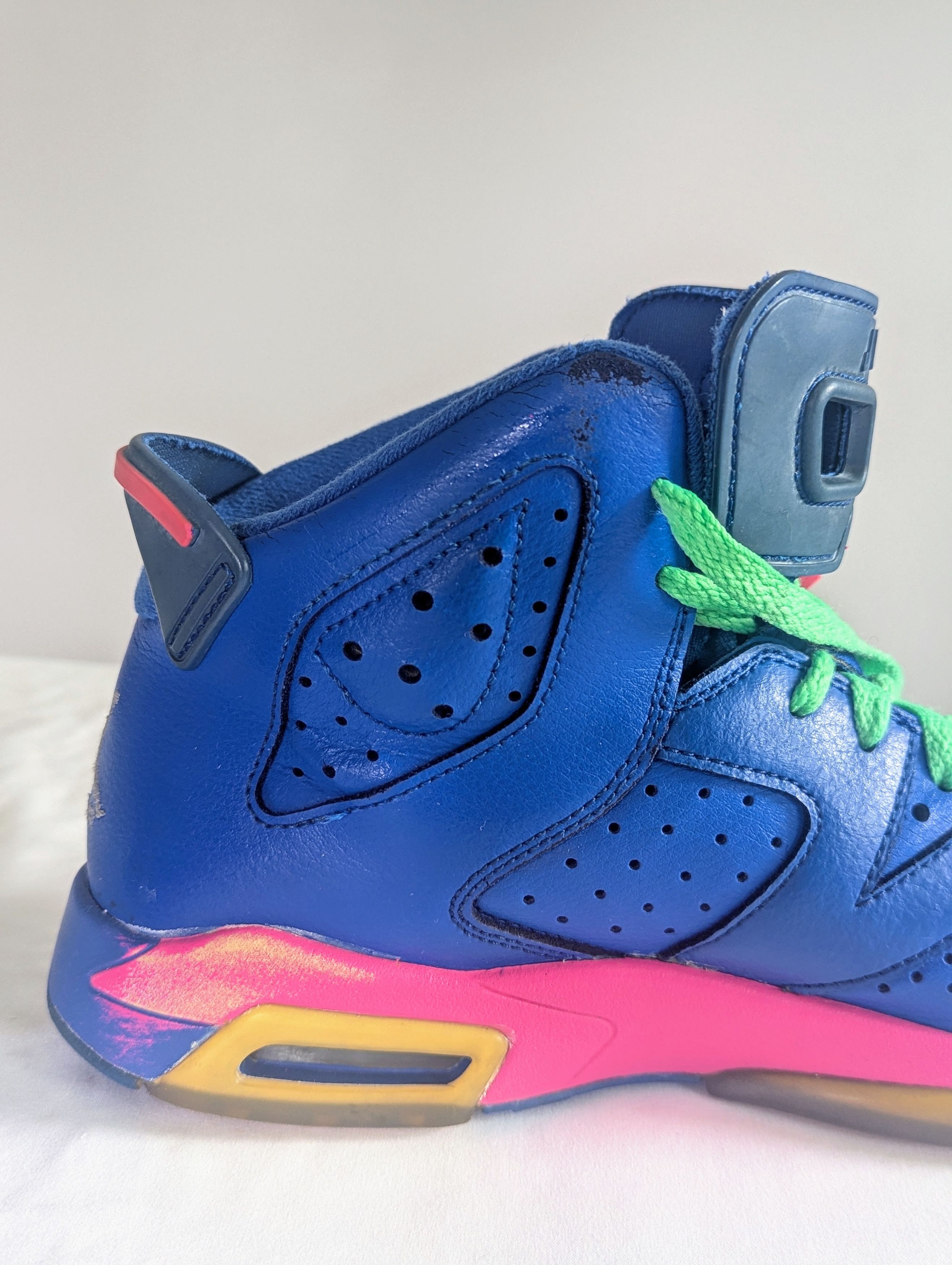 Jordan Brand Air Jordan 6 Retro “Game Royal” GS Women 7.5 – 2013-14 Size US 7.5 / IT 37.5 - 5 Thumbnail