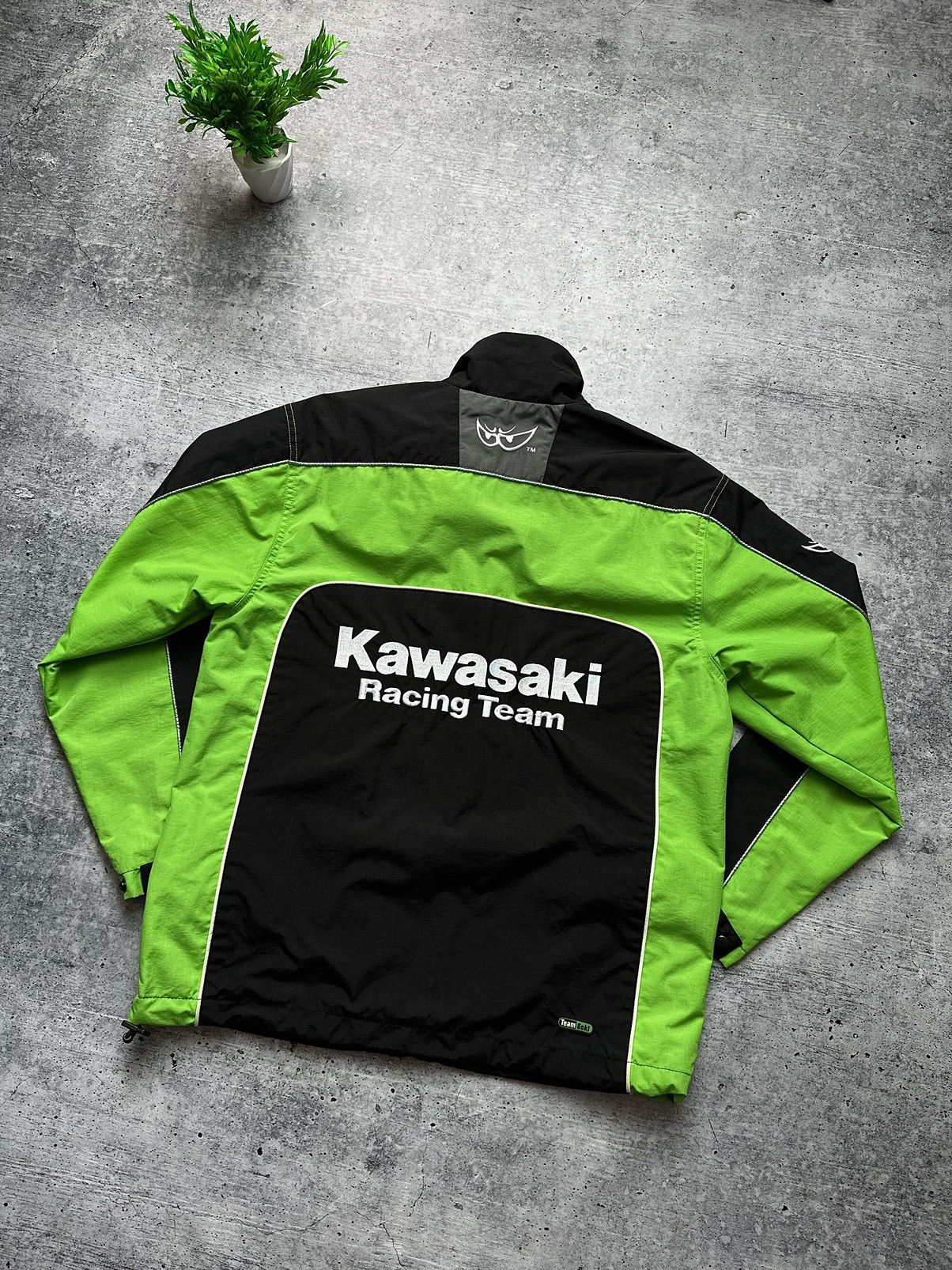 Other Vintage Kawasaki Team Eckl 2003 Racing Motogp Jacket Size US S / EU 44-46 / 1 - 3 Thumbnail