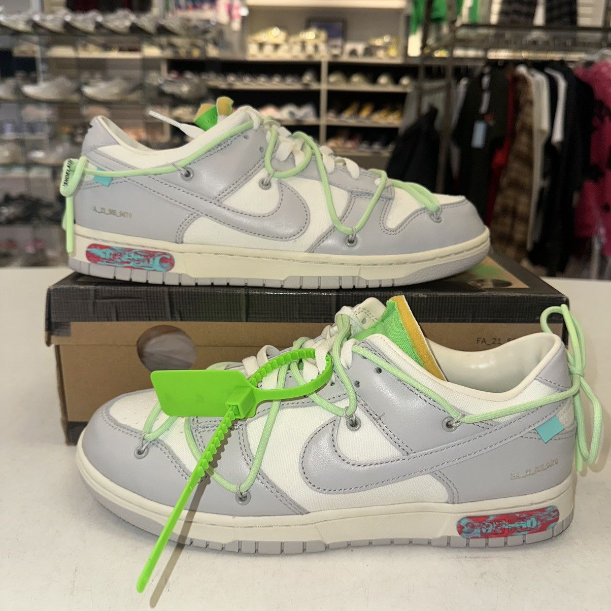 Nike × Off-White Size 10.5 - Nike Dunk Low x Off-White Lot 07 of 50 2021 Size US 10.5 / EU 43-44 - 1 Thumbnail