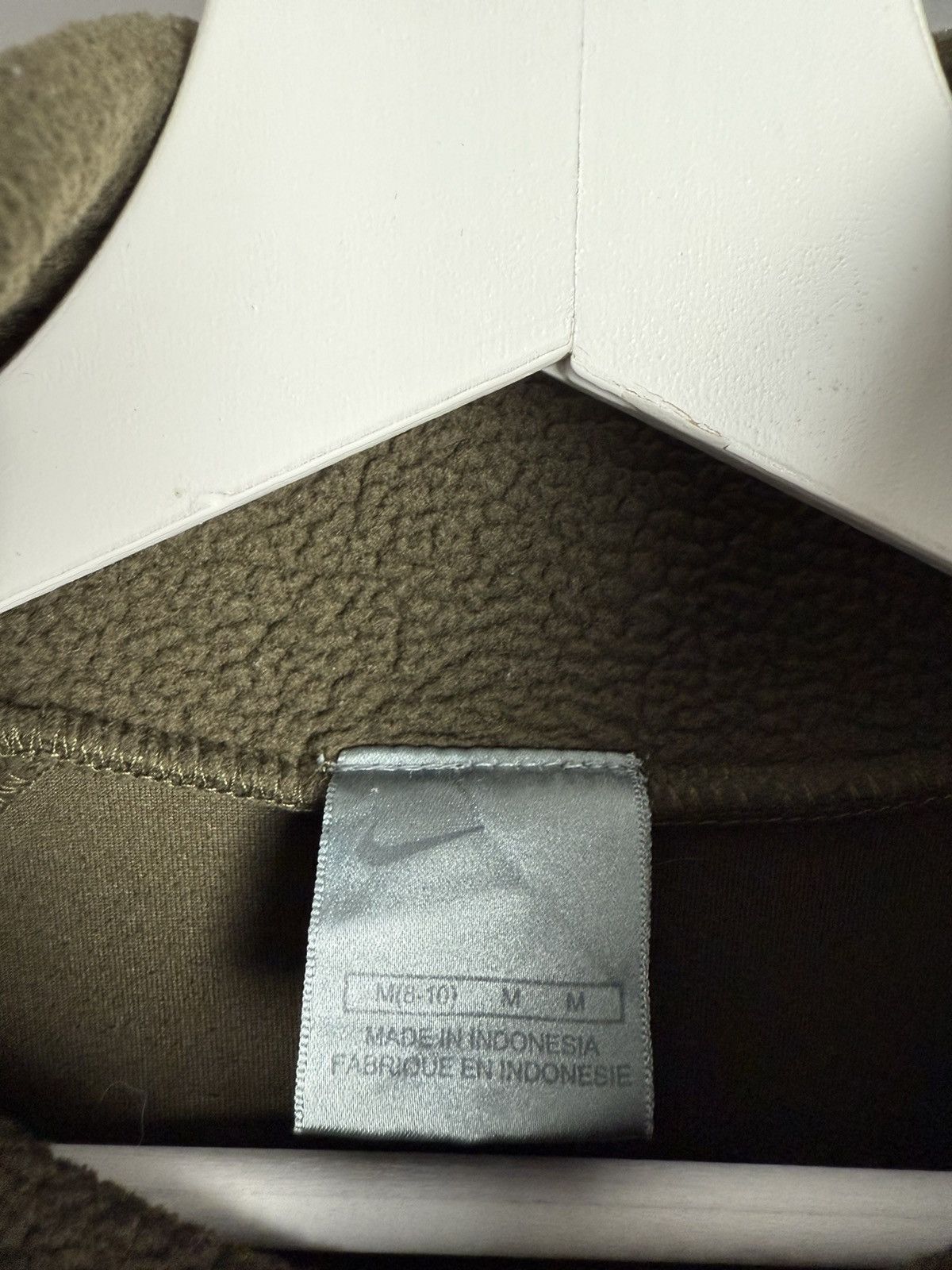 Nike × Vintage Vintage Y2K Nike khaki deep pile fleece sweatshirt M outdoor Size US M / EU 48-50 / 2 - 4 Thumbnail