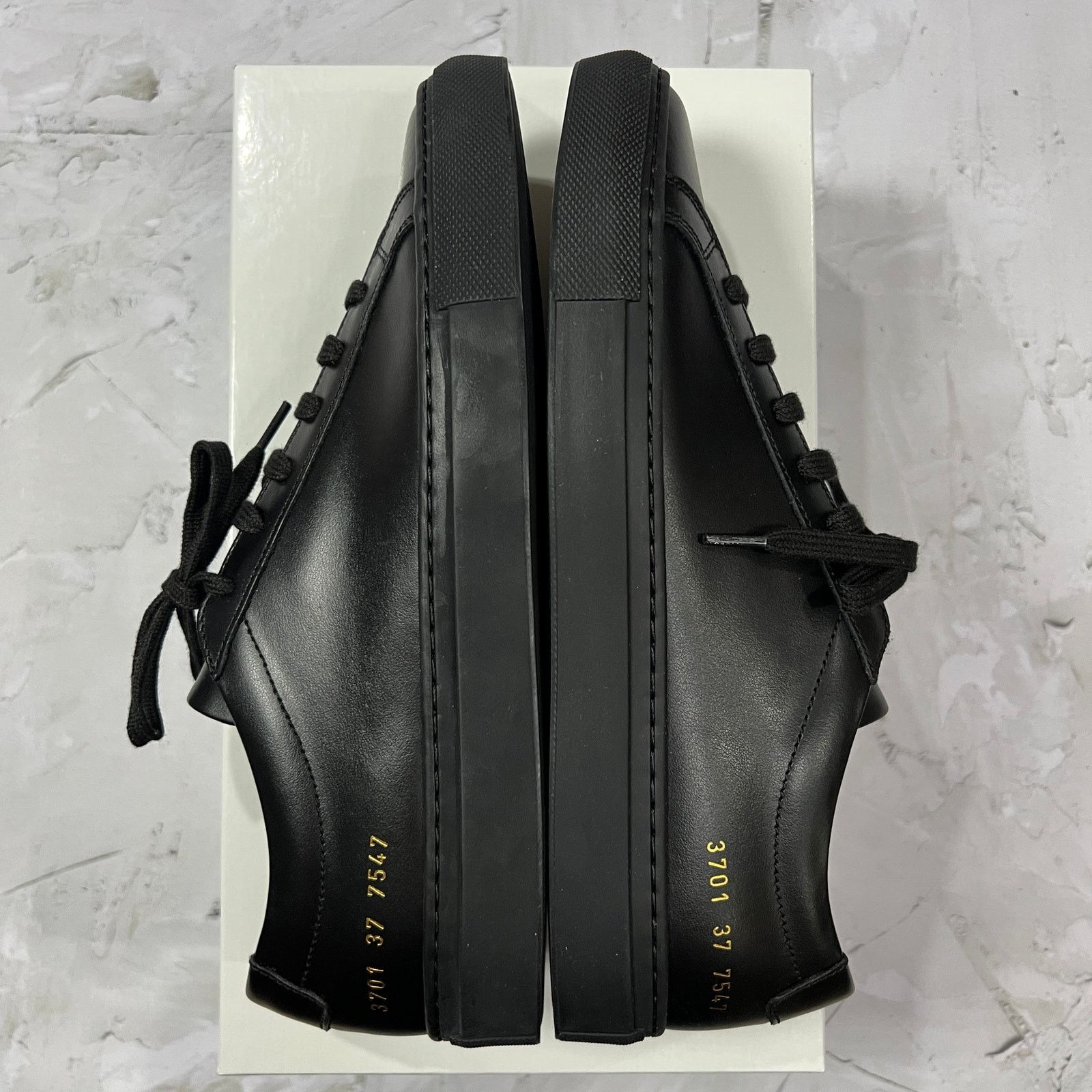 Common Projects Common Projects Achilles Low Black Leather Sneakers EU37 Size US 6.5 / IT 36.5 - 8 Thumbnail