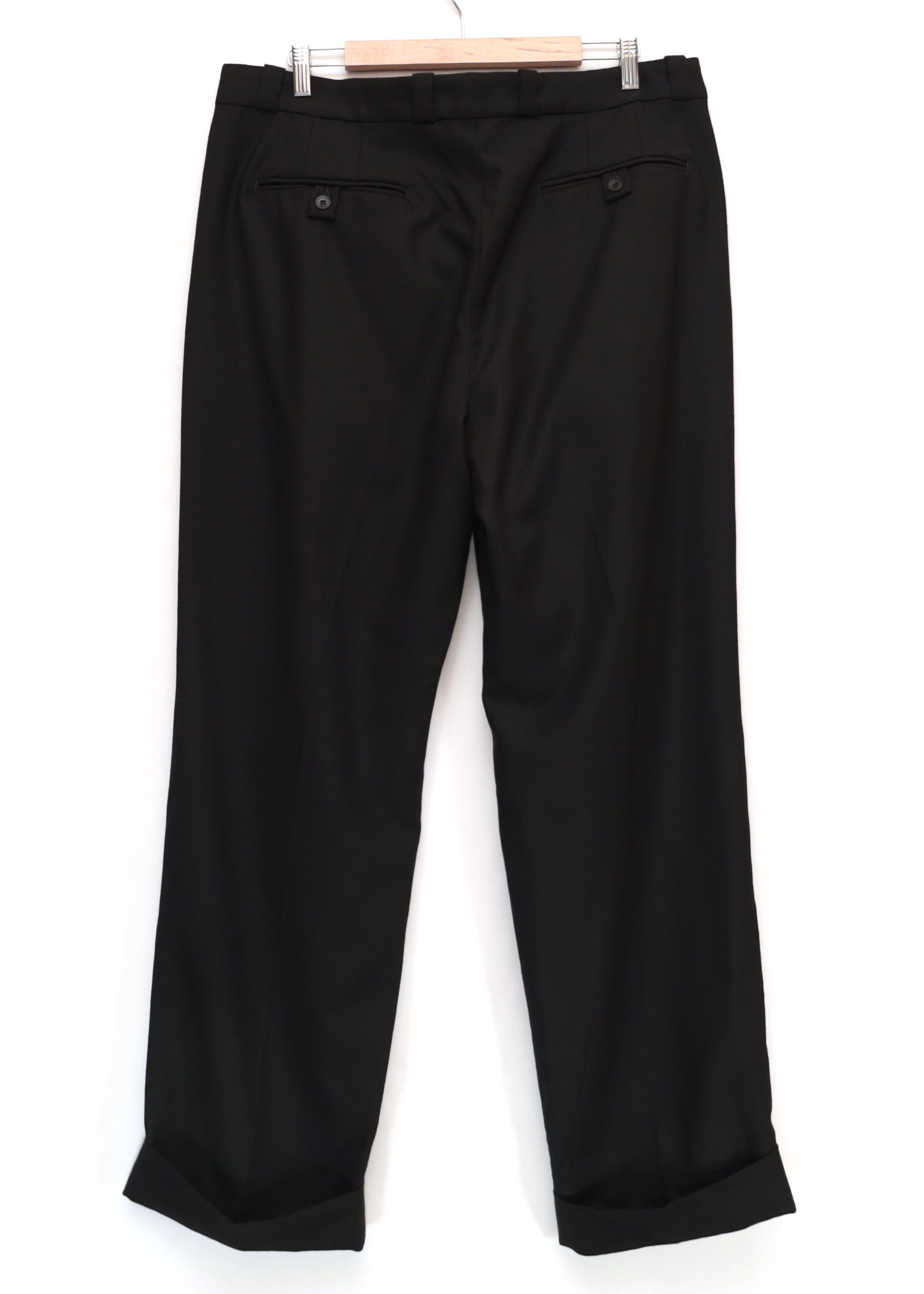 Other Revived Pence Pants Black Wool Trousers Mens size 54 Size US 38 / EU 54 - 3 Thumbnail