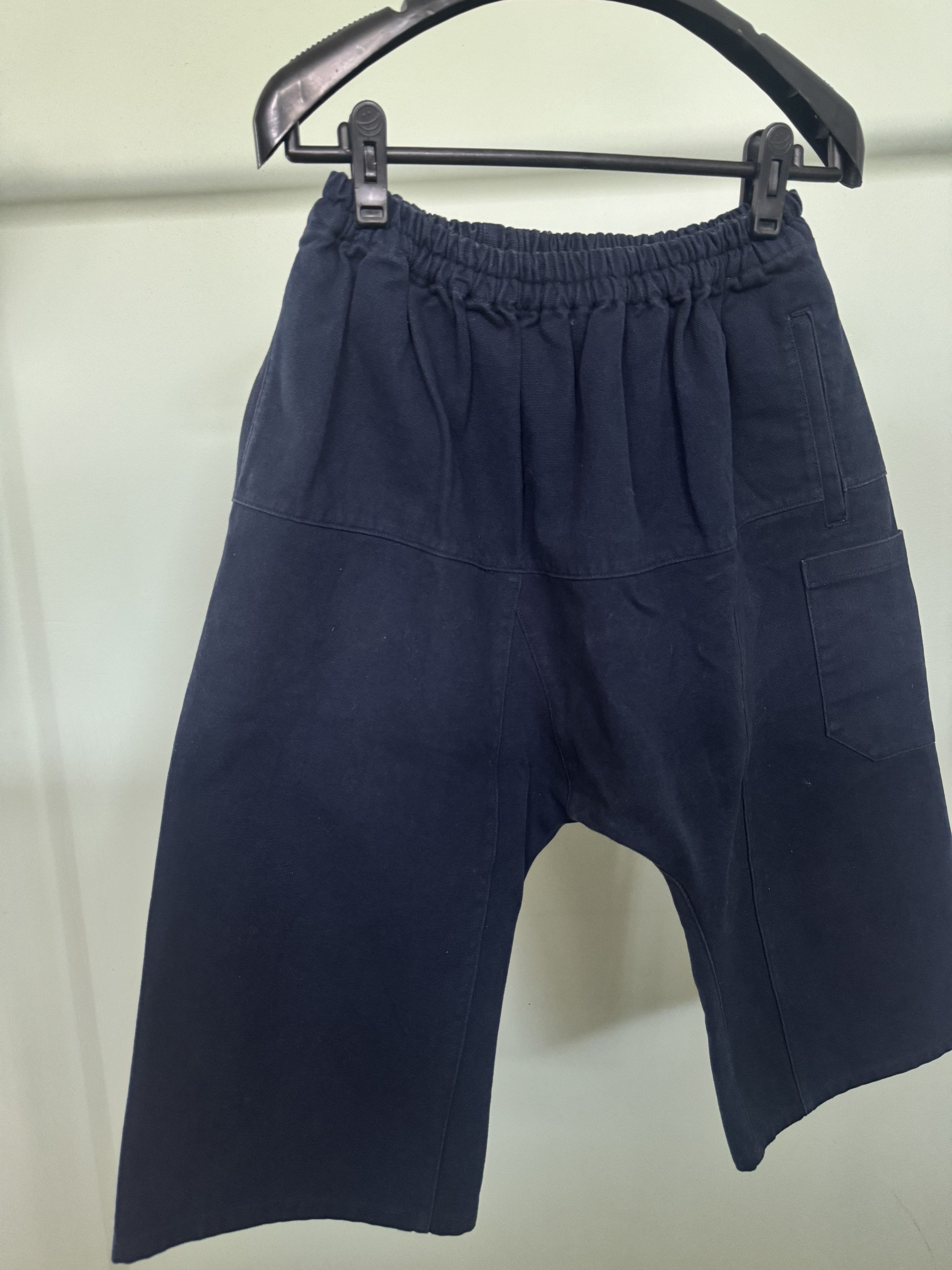 Raf Simons Navy Runway Elastic Waist Cropped Pant Size US 28 / EU 44 - 2 Thumbnail