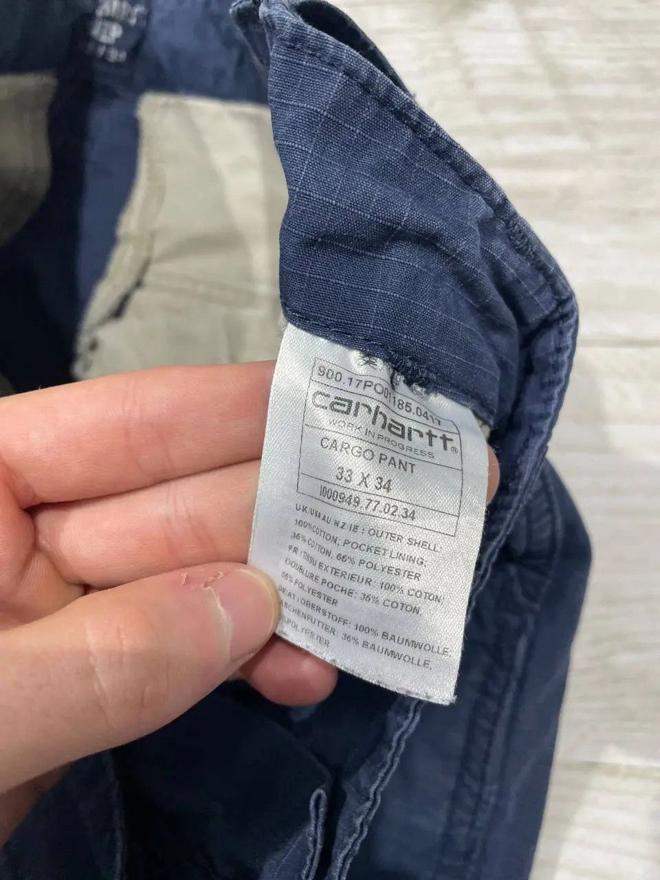Carhartt Vintage Carhartt WIP Cargo Pants Distrissed Work Size US 33 - 9 Thumbnail