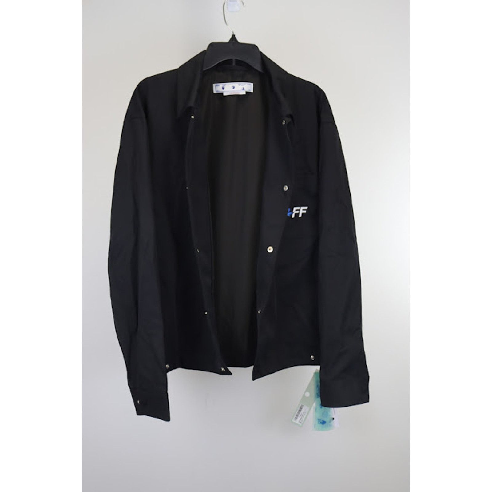 Off-White o1rshd1 Exact Opposite Shirt Jacket in Black Size US XL / EU 56 / 4 - 8 Thumbnail