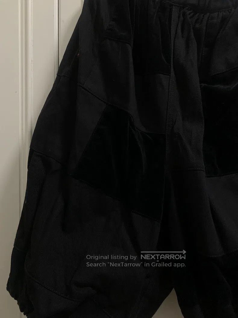 Comme des Garcons Comme Des Garcons size XS Culottes black velvet patchwork Size 23" - 5 Thumbnail